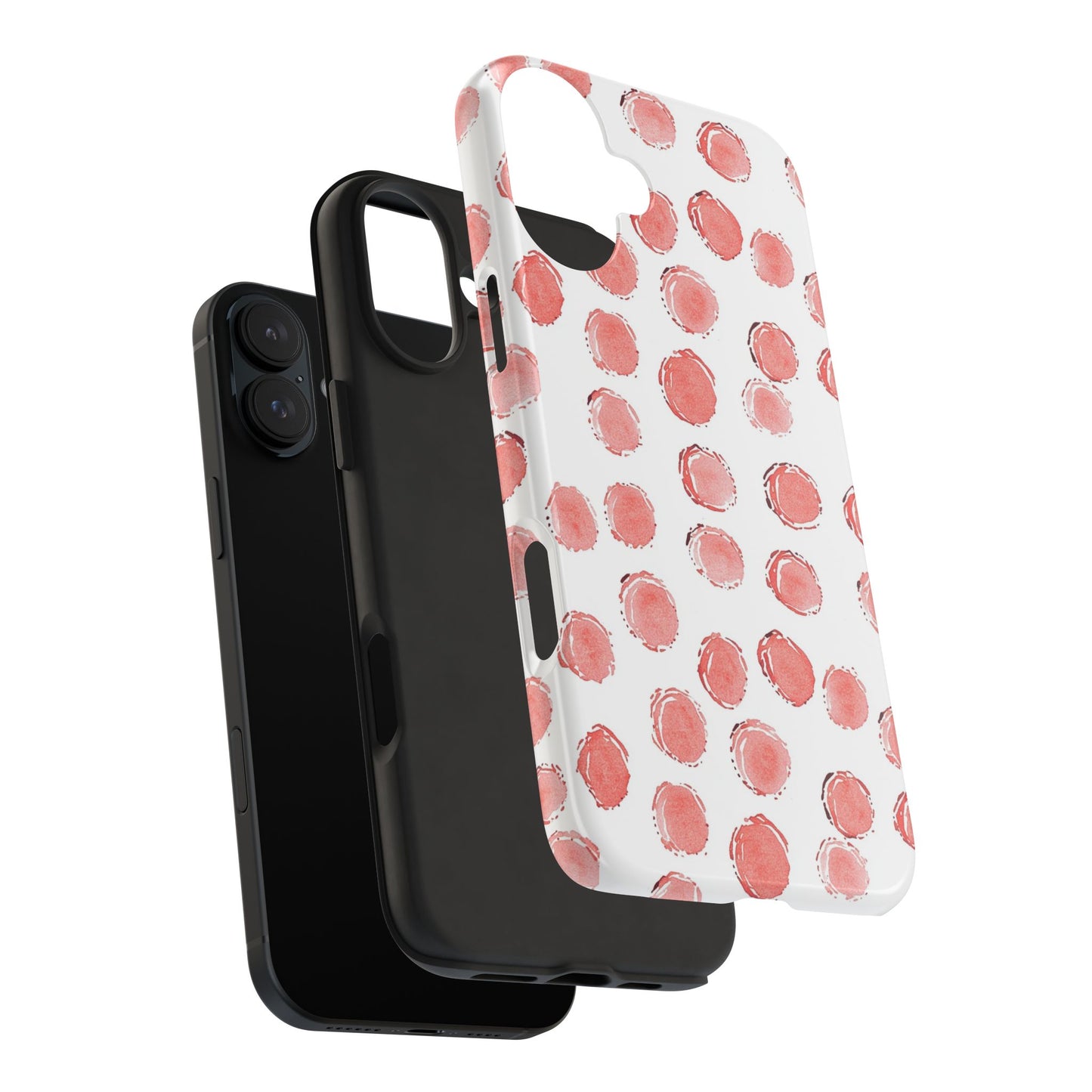 Trendy Spots | Pink Polka Dot Tough Phone Case