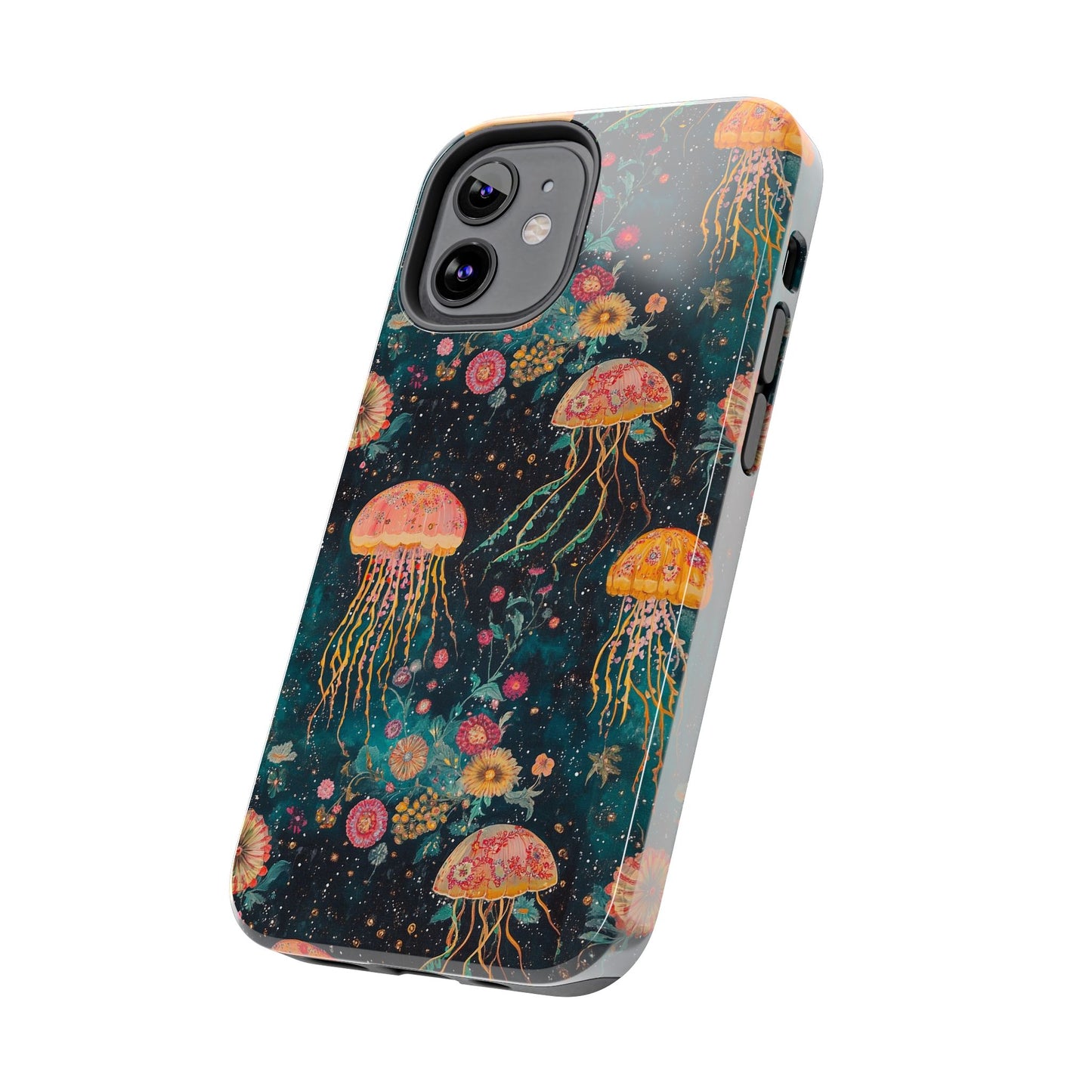 Under the Sea | Jellyfish Phone Cases, Floral Ocean Design, Sea Creature Protective Cover, Unique Tech Accessories, Underwater Theme Gifts, Tough Phone