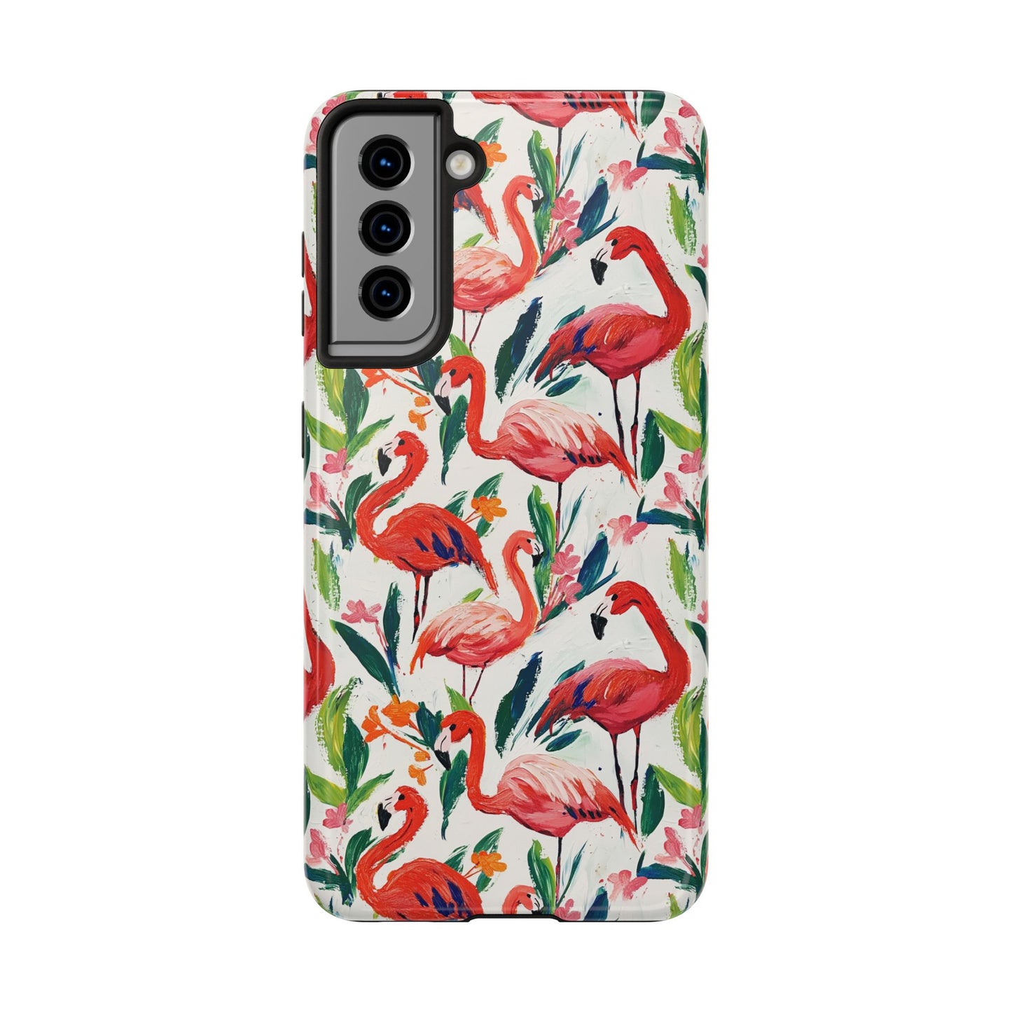 Animal Instinct | Flamingos Tough Phone Case