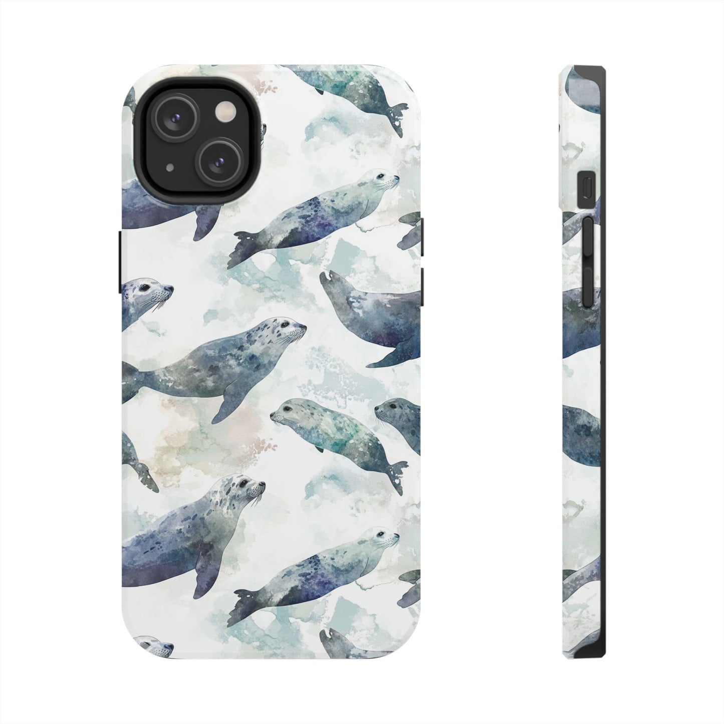 Animal Instinct | Watercolor Leopard Seals