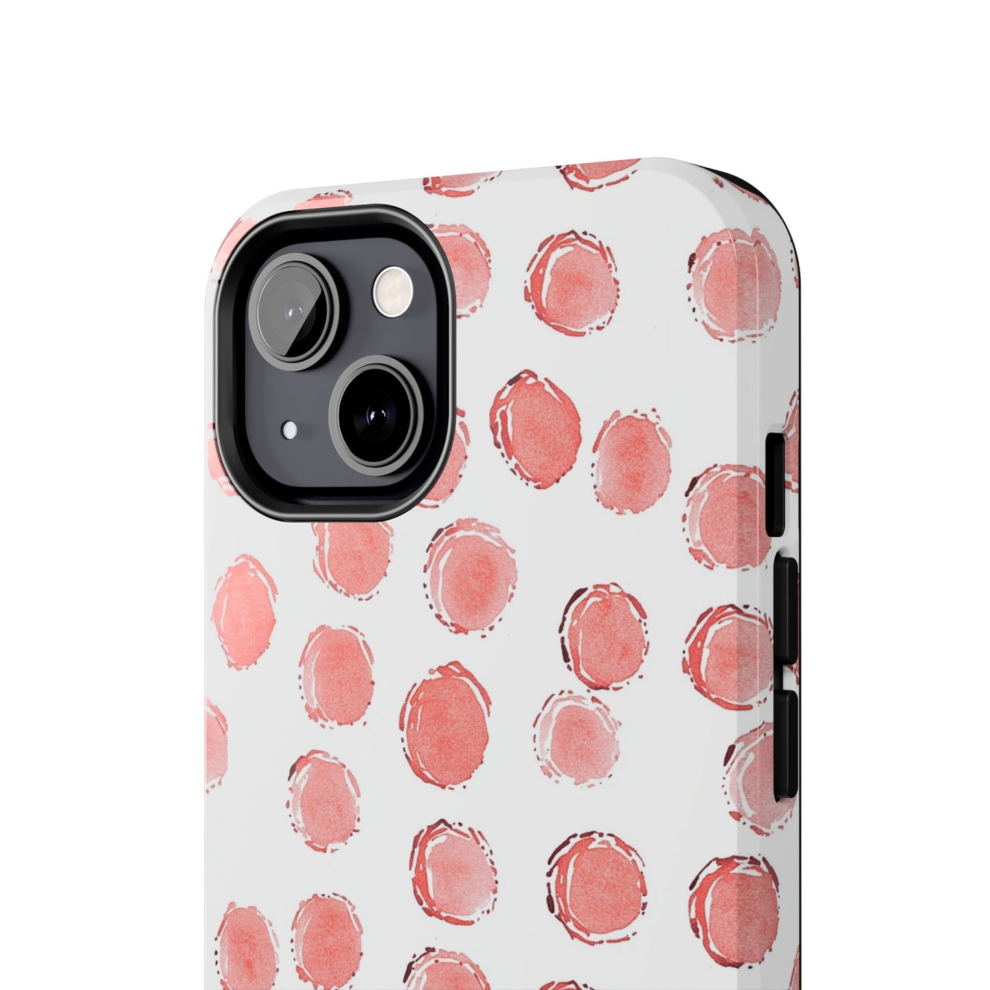 Trendy Spots | Pink Polka Dot Tough Phone Case