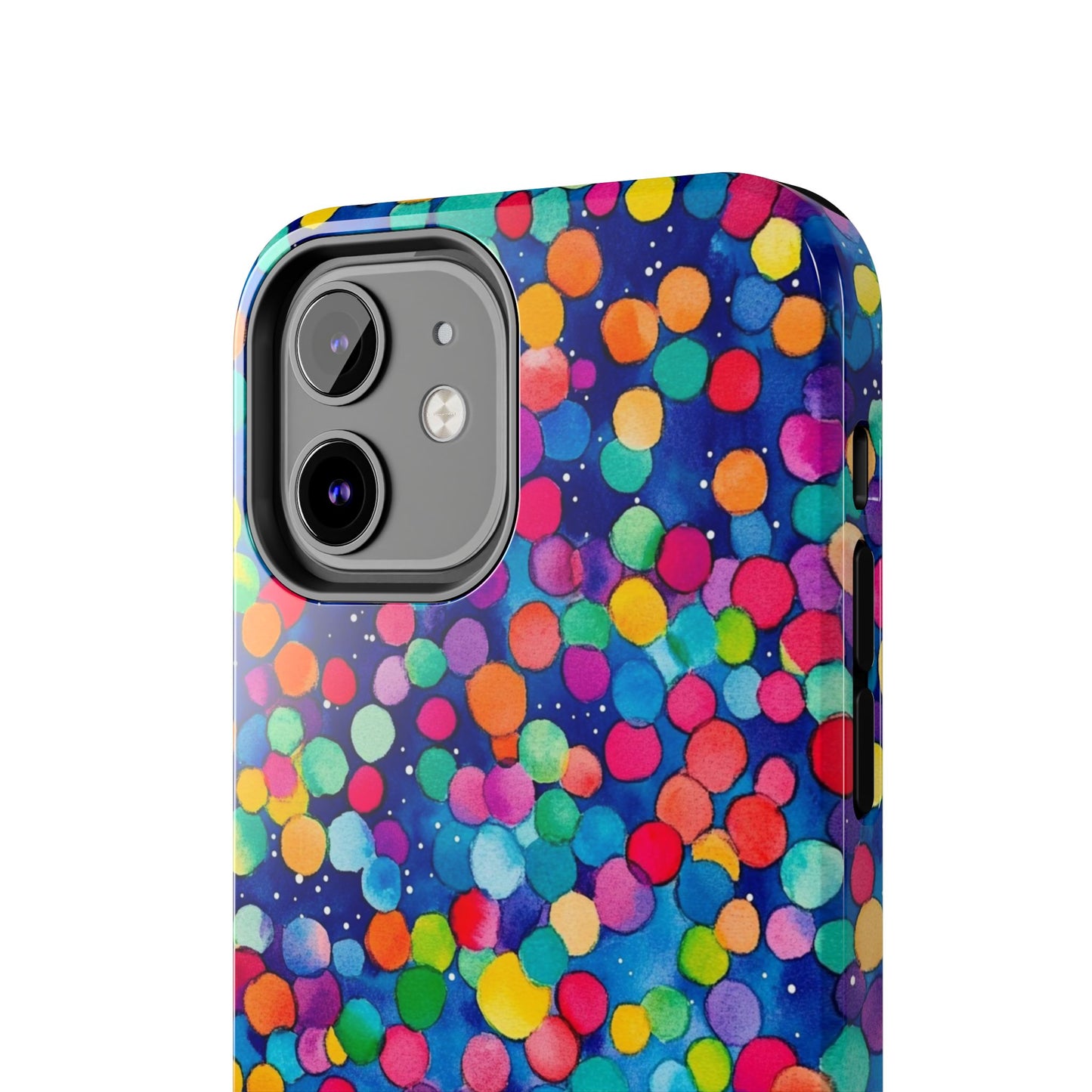 Trendy Spots | Colorful Blues Polka Dots Phone Case