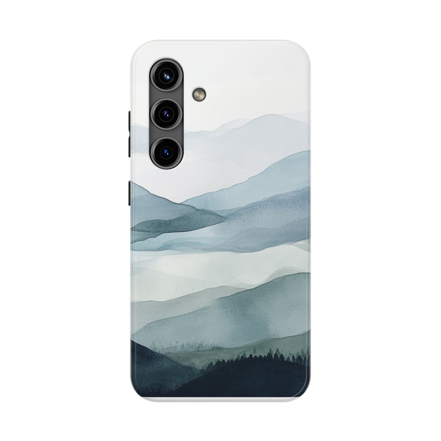 Majestic Mountains | Watercolor Mountain Scene Tough Phone Case