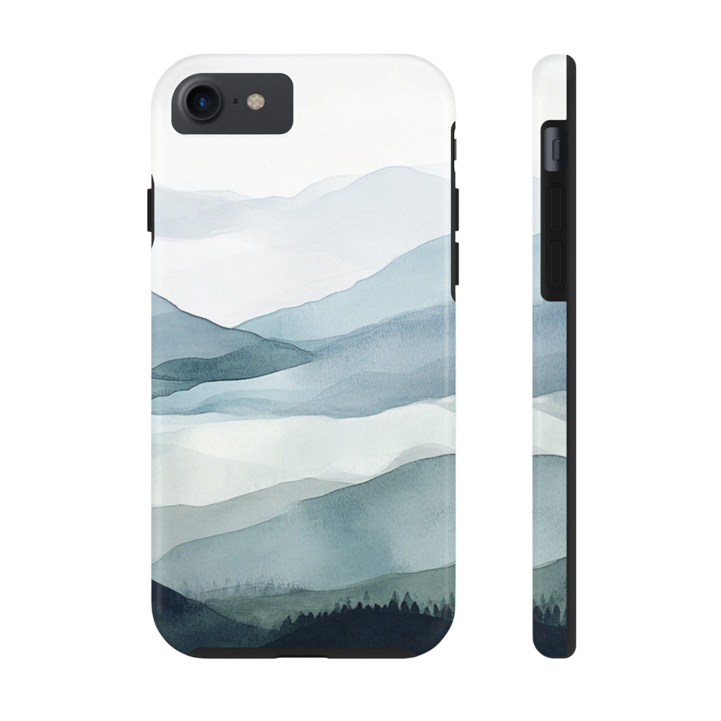 Majestic Mountains | Watercolor Mountain Scene Tough Phone Case