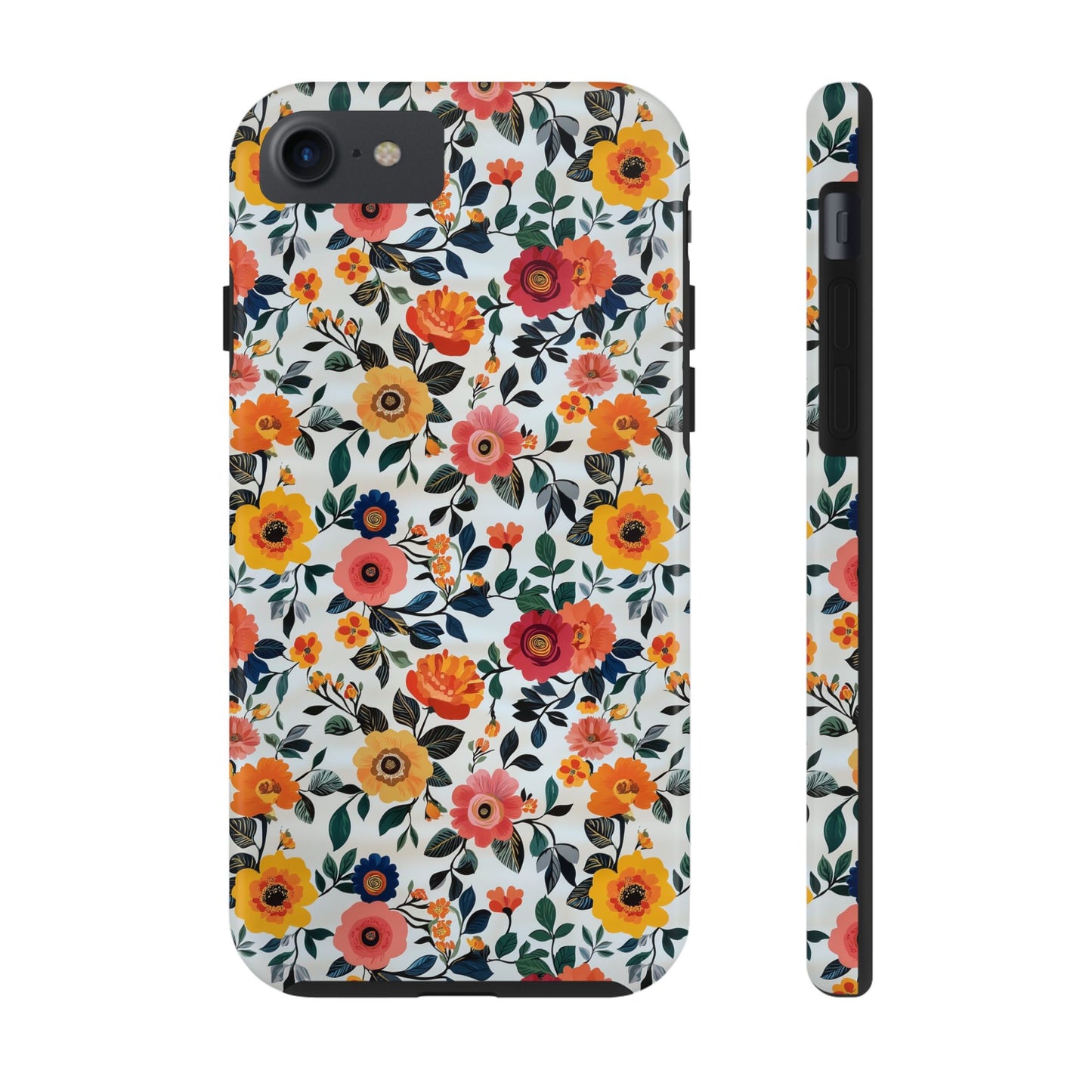 In Bloom | Small Colorful Flowers Tough Phone Cases