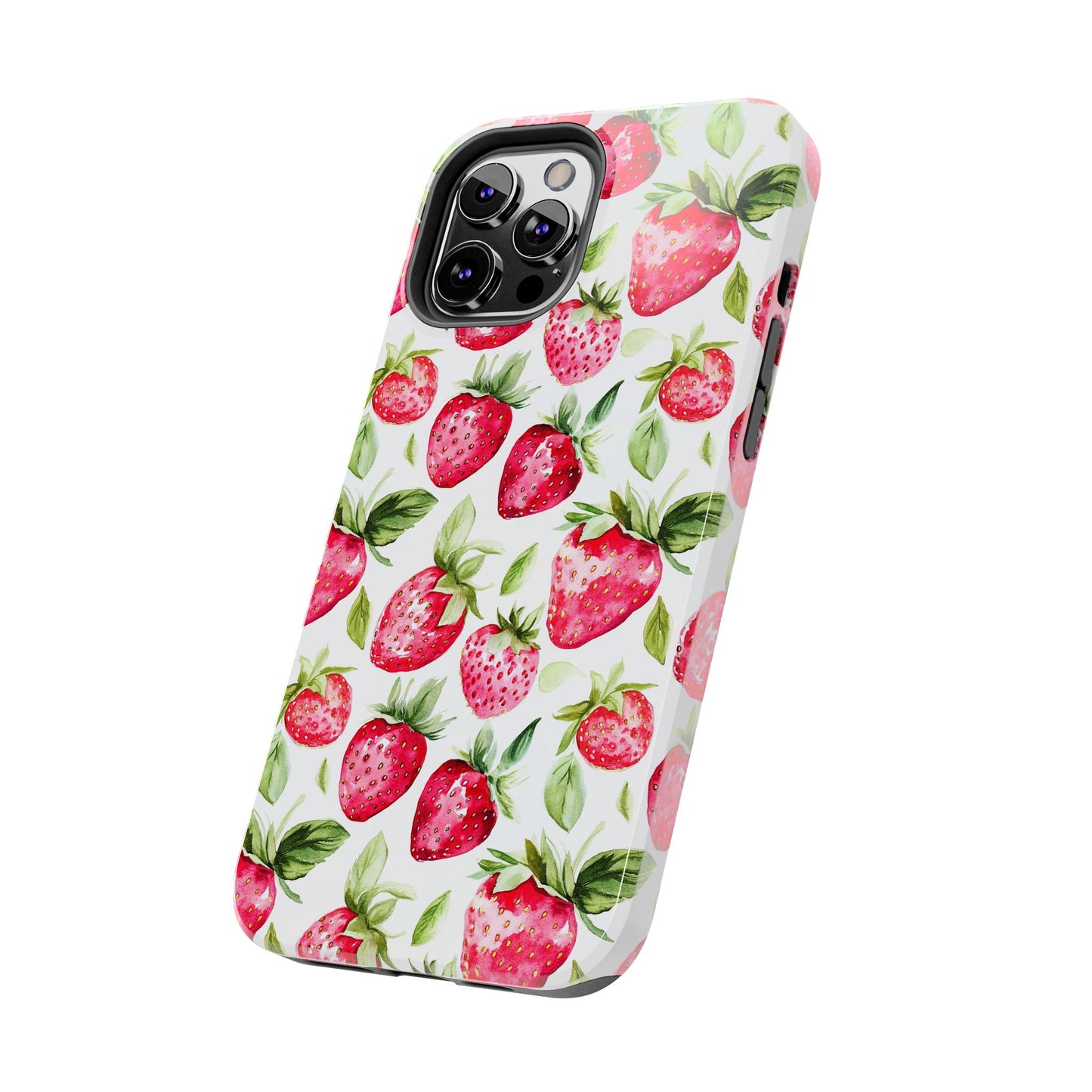 Nature Lover | Strawberry Watercolor Tough Phone Case