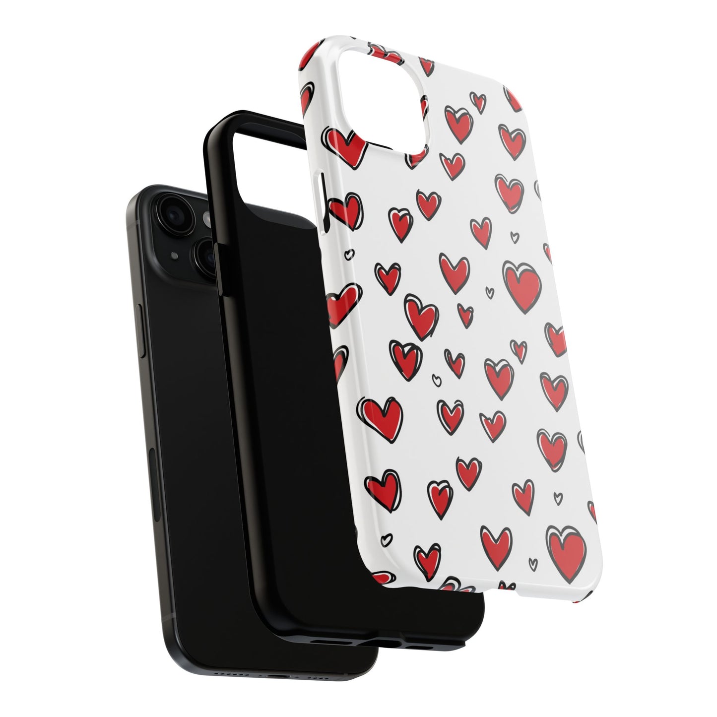 Love is in the Air | Red Hearts Tough Phone Case