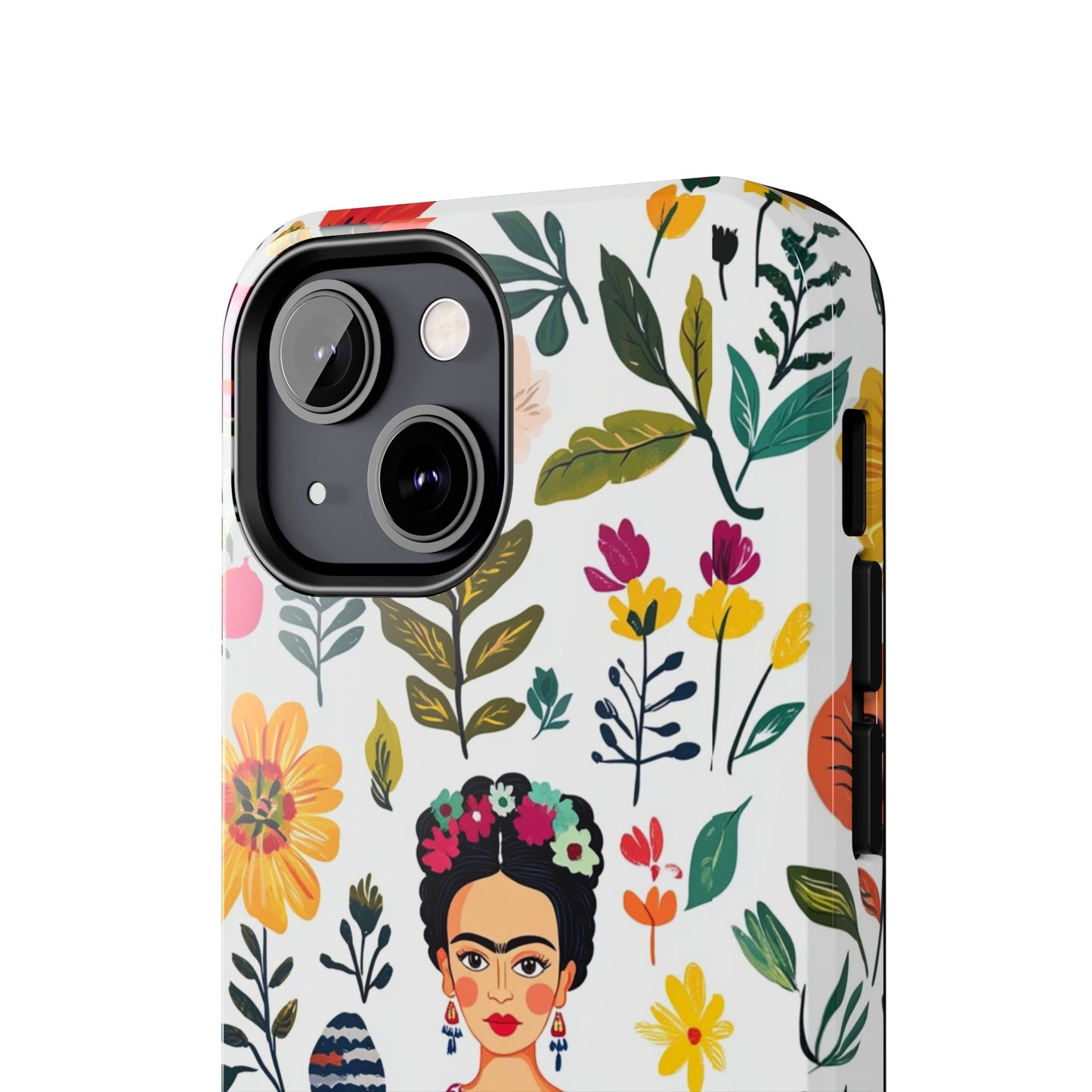 Frida Collection | Frida Kahlo Among Flowers, Colorful Mexican Inspired, Tough Phone Cases, Protective Cell Phone Cover, Hard Shell Phone