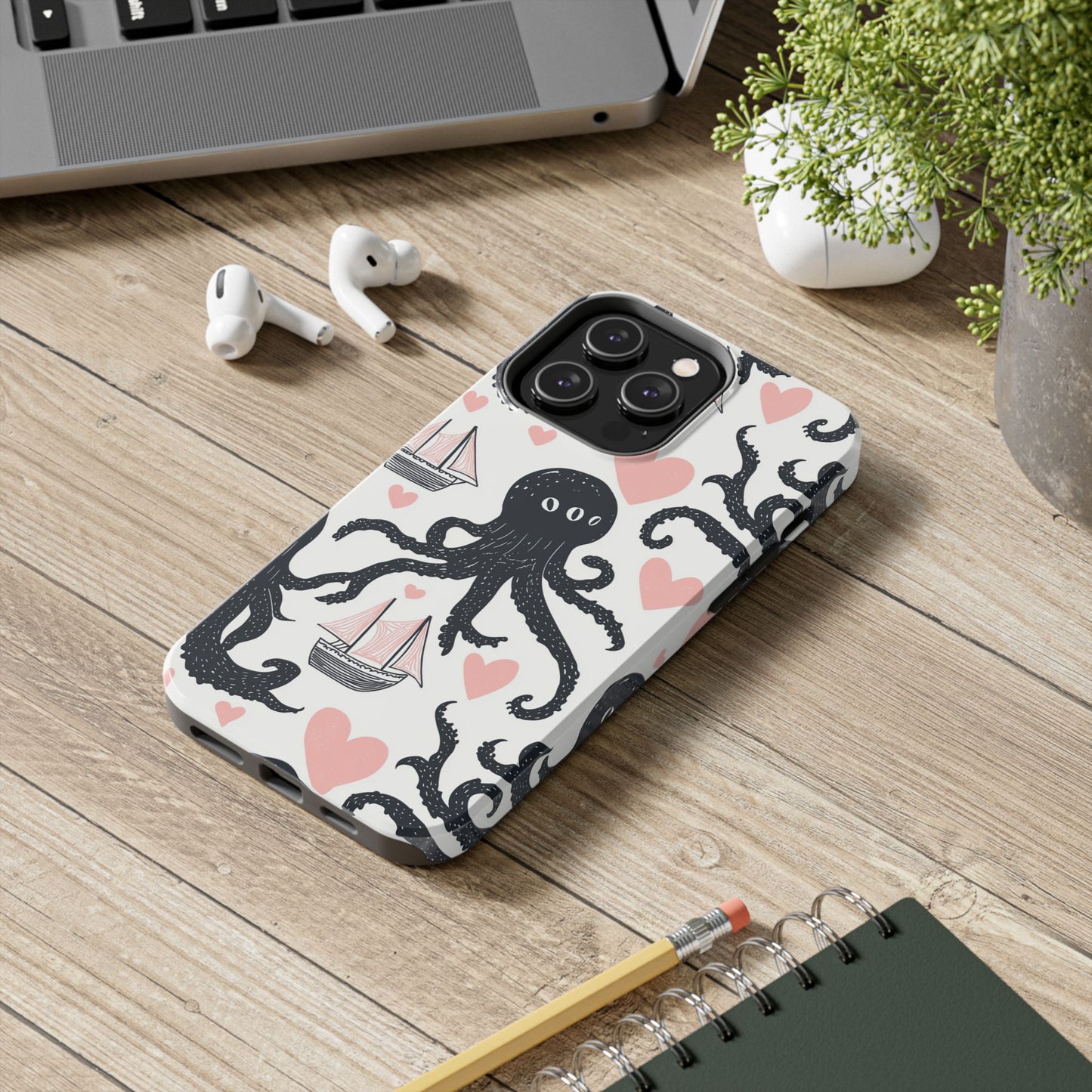 Quirky Chic | Kraken Boat Love Tough Phone Case