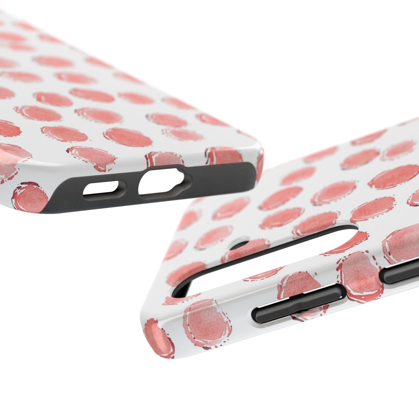 Trendy Spots | Pink Polka Dot Tough Phone Case