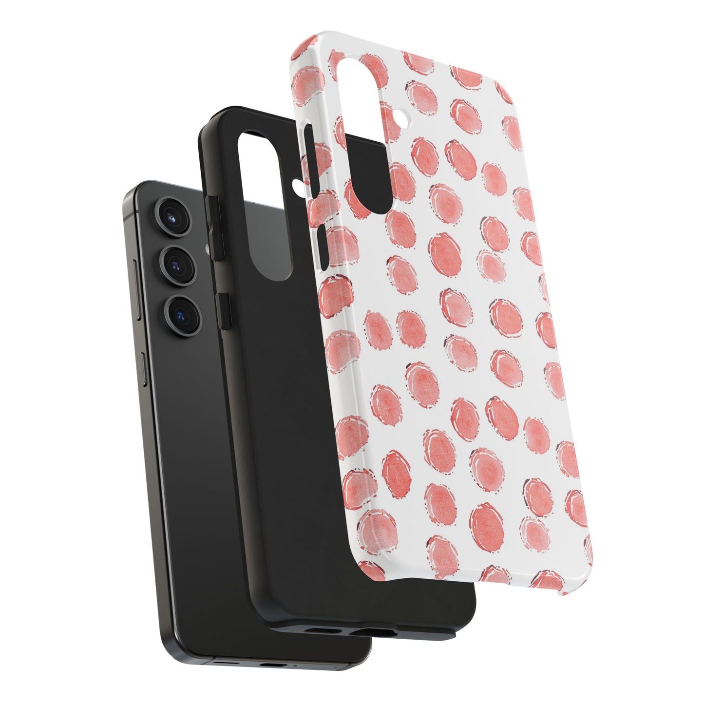 Trendy Spots | Pink Polka Dot Tough Phone Case