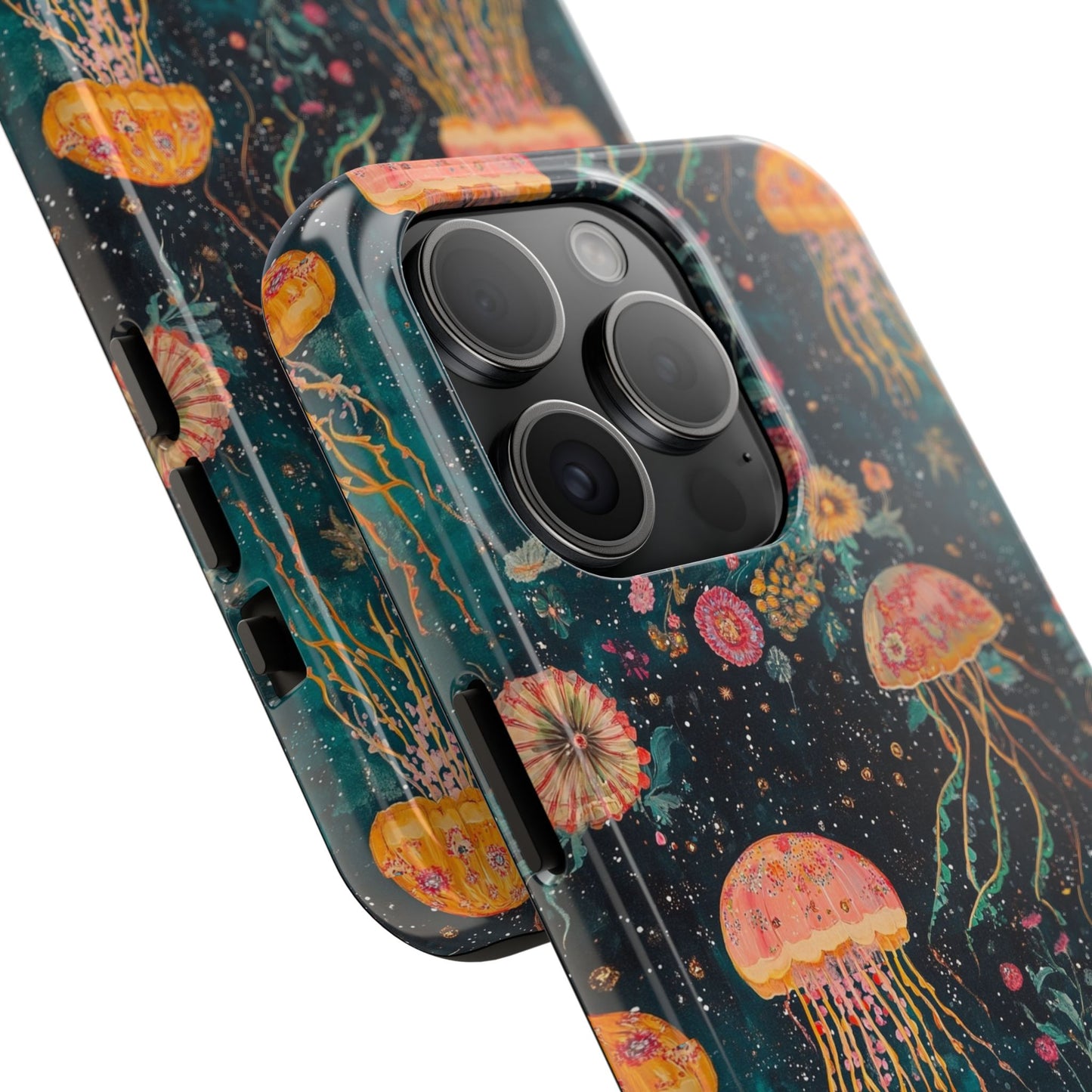 Under the Sea | Jellyfish Phone Cases, Floral Ocean Design, Sea Creature Protective Cover, Unique Tech Accessories, Underwater Theme Gifts, Tough Phone