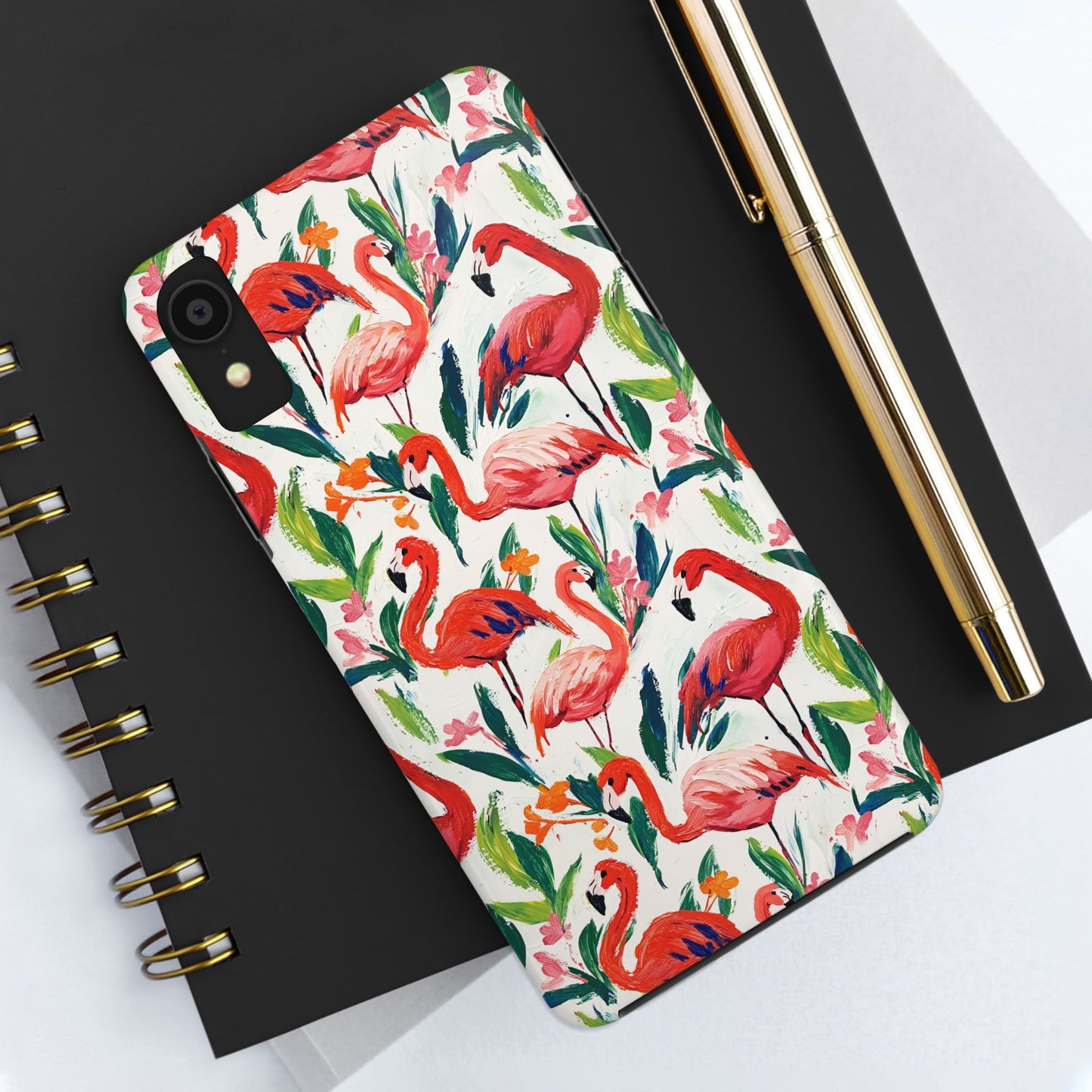 Animal Instinct | Flamingos Tough Phone Case