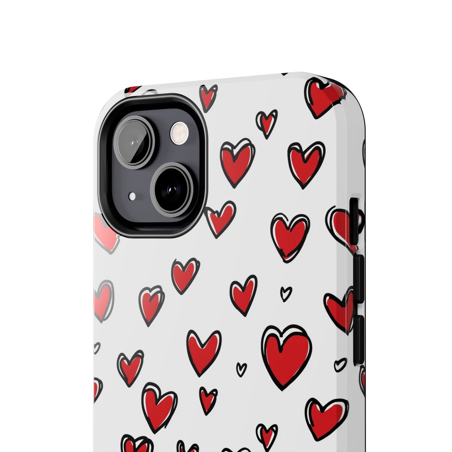 Love is in the Air | Red Hearts Tough Phone Case