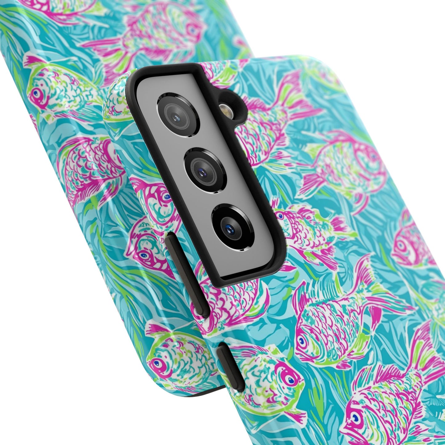 Under the Sea | Colorful Fish Design, Hot Pink Blue Green, Fishing Gifts, Ocean Lover, Marine Life Accessories, Protective Cover