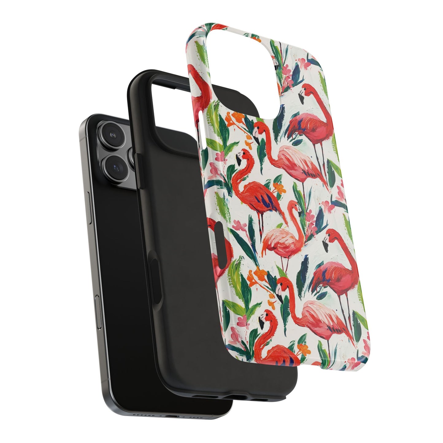Animal Instinct | Flamingos Tough Phone Case