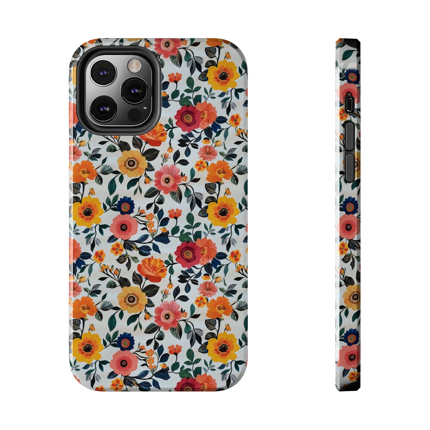 In Bloom | Small Colorful Flowers Tough Phone Cases