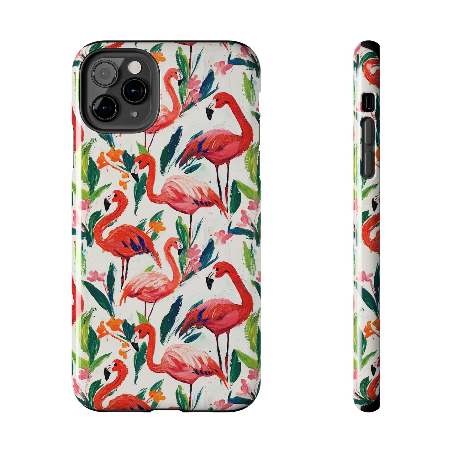 Animal Instinct | Flamingos Tough Phone Case