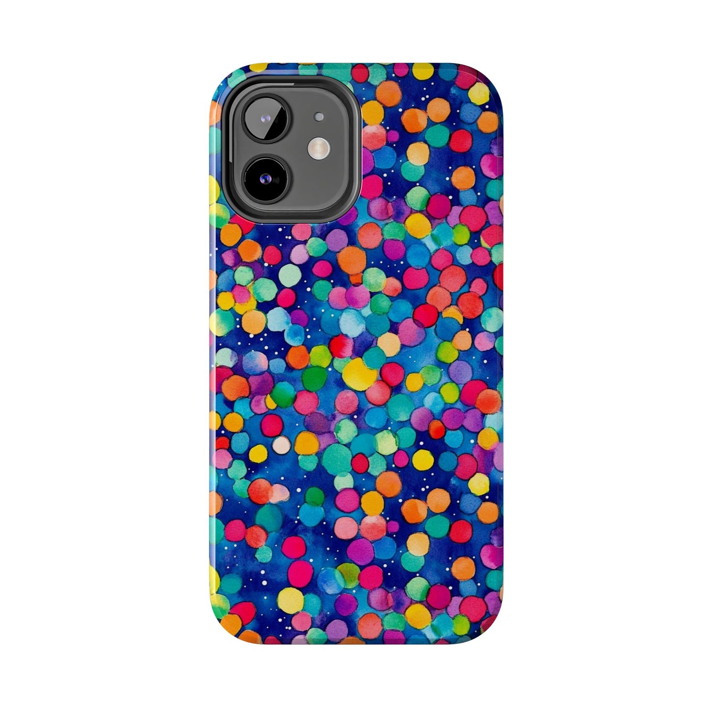 Trendy Spots | Colorful Blues Polka Dots Phone Case