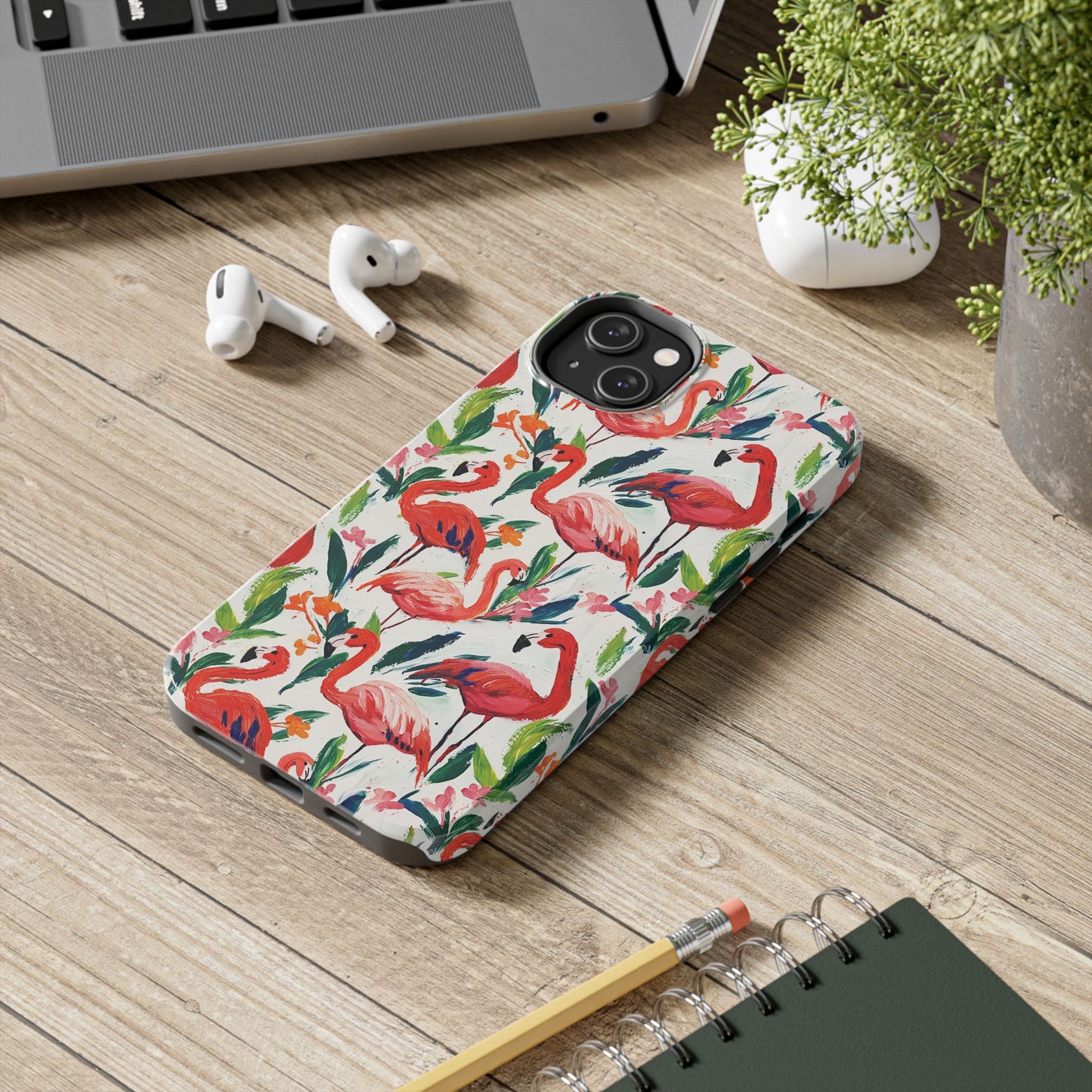 Animal Instinct | Flamingos Tough Phone Case