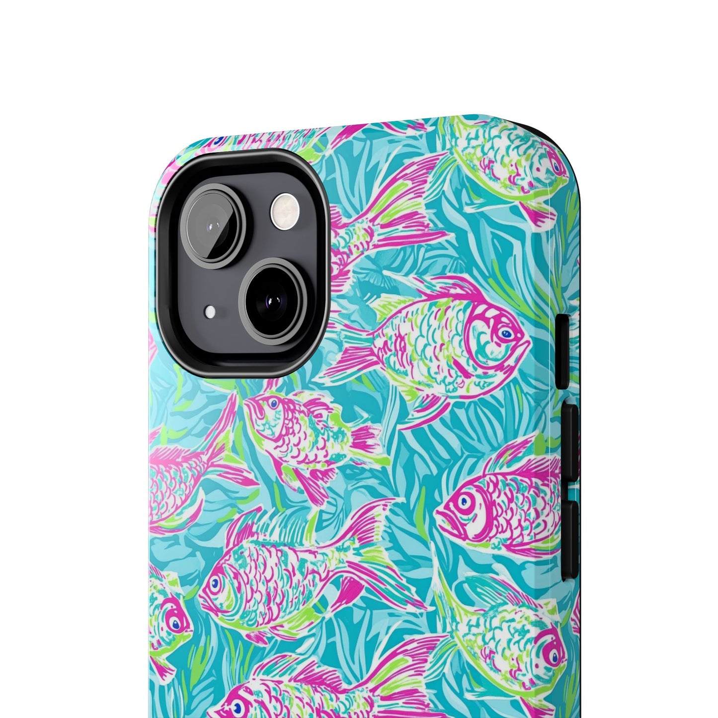 Under the Sea | Colorful Fish Design, Hot Pink Blue Green, Fishing Gifts, Ocean Lover, Marine Life Accessories, Protective Cover