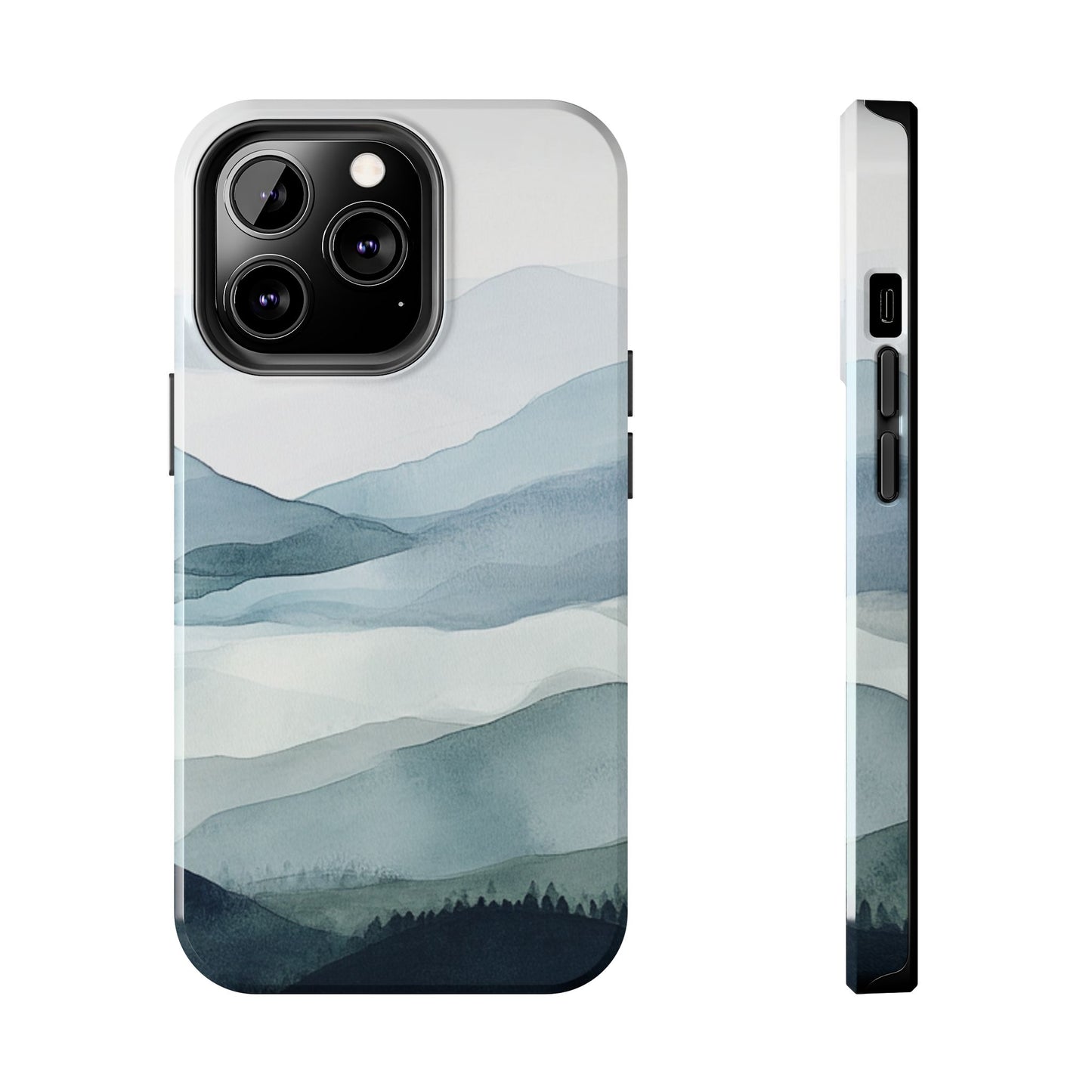 Majestic Mountains | Watercolor Mountain Scene Tough Phone Case