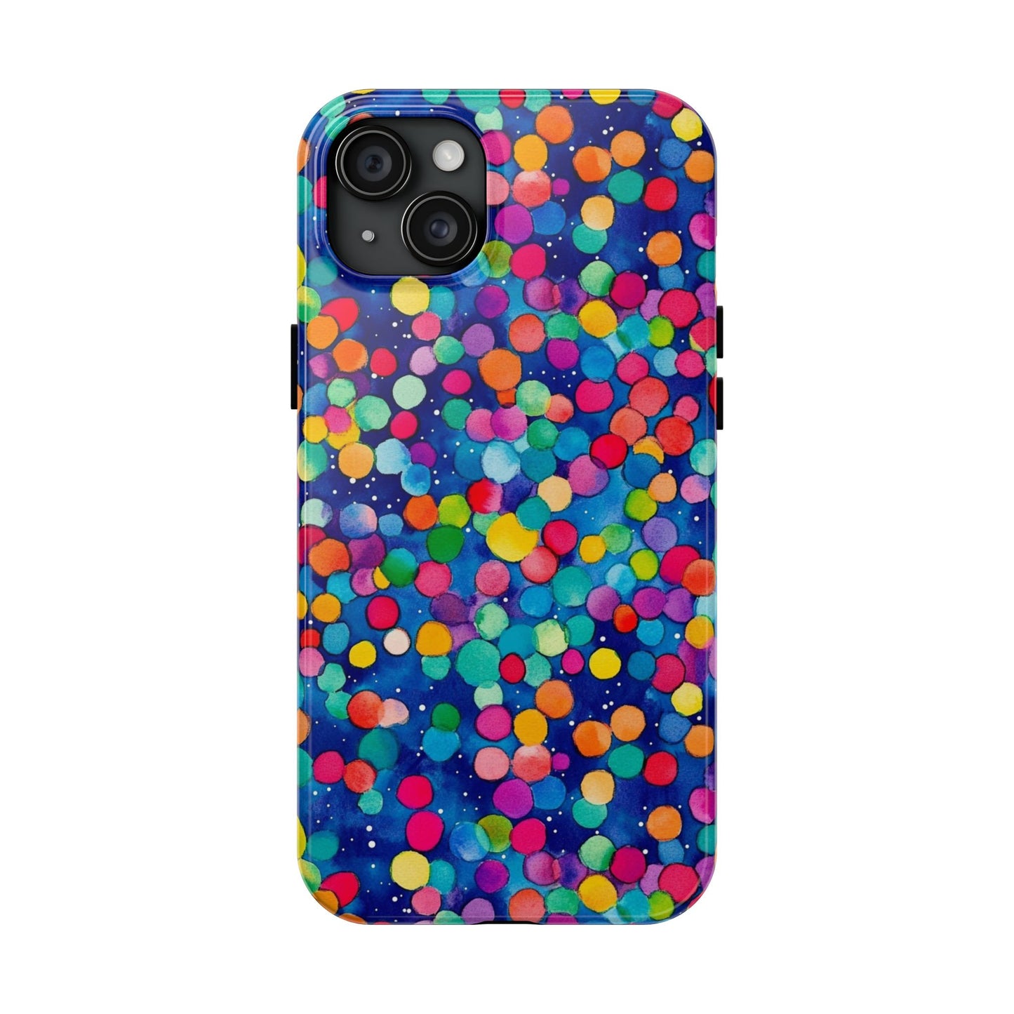 Trendy Spots | Colorful Blues Polka Dots Phone Case