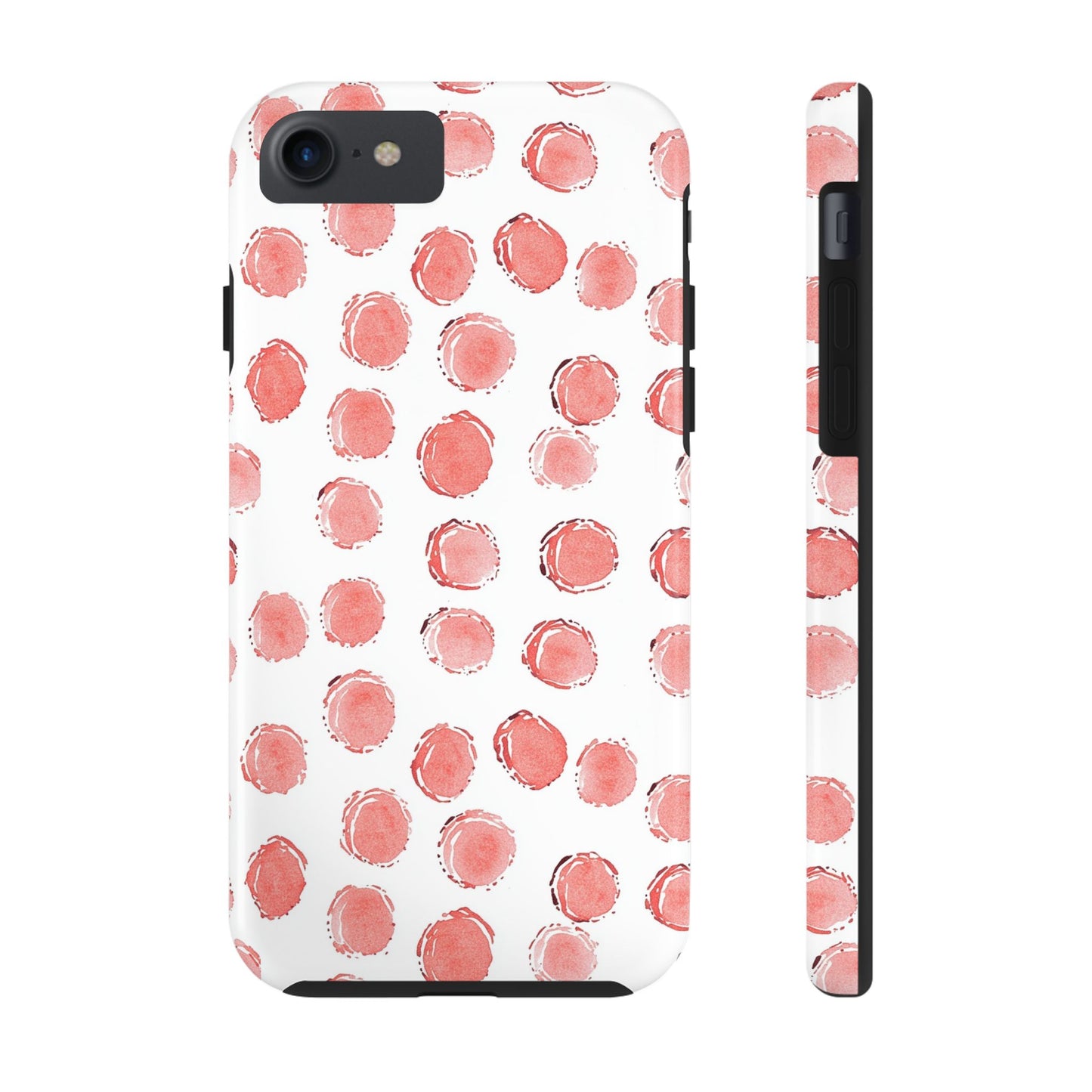 Trendy Spots | Pink Polka Dot Tough Phone Case