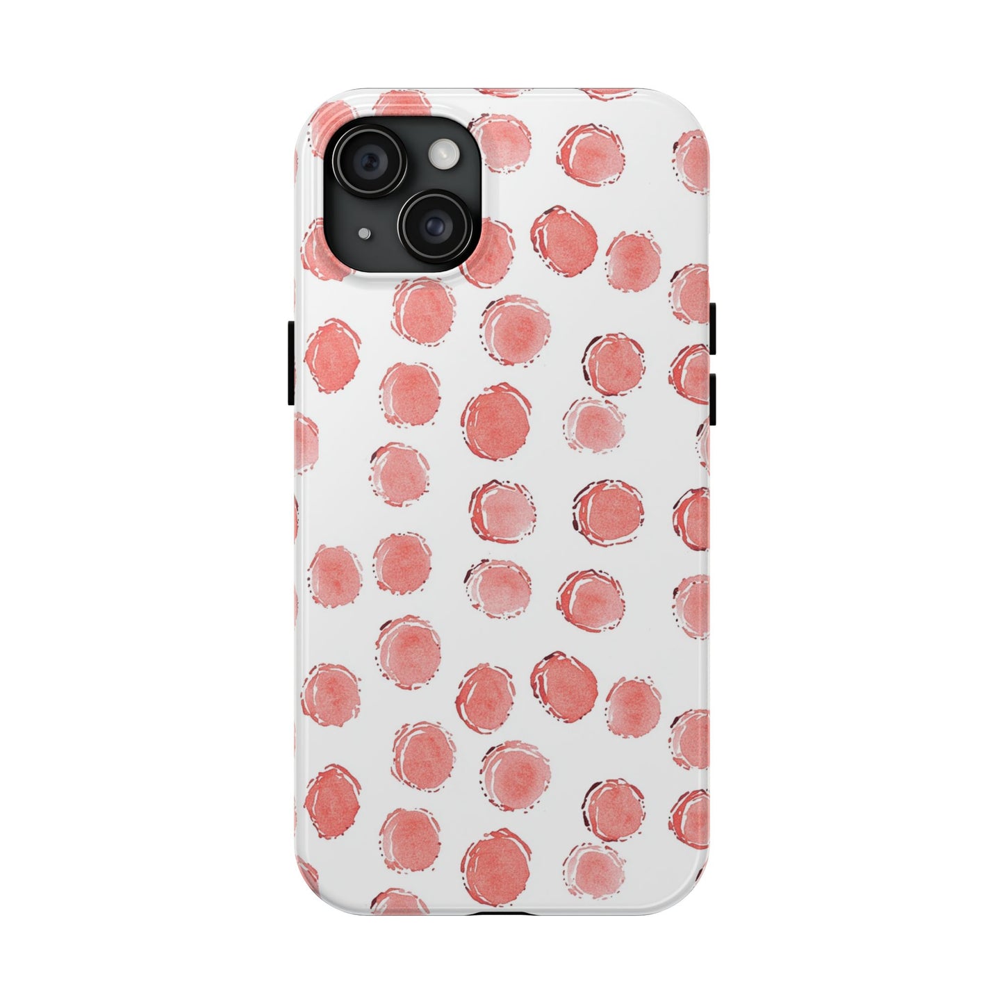 Trendy Spots | Pink Polka Dot Tough Phone Case