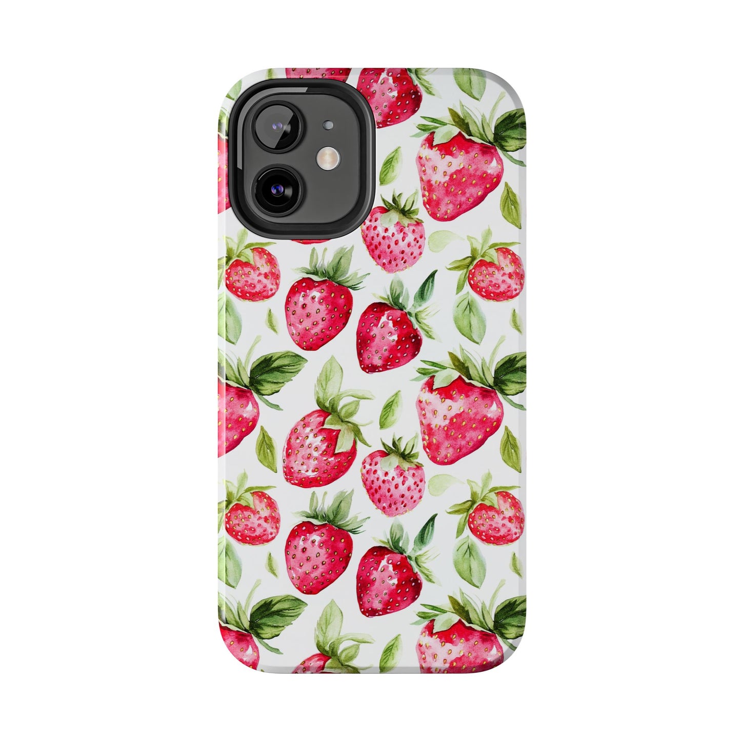 Nature Lover | Strawberry Watercolor Tough Phone Case