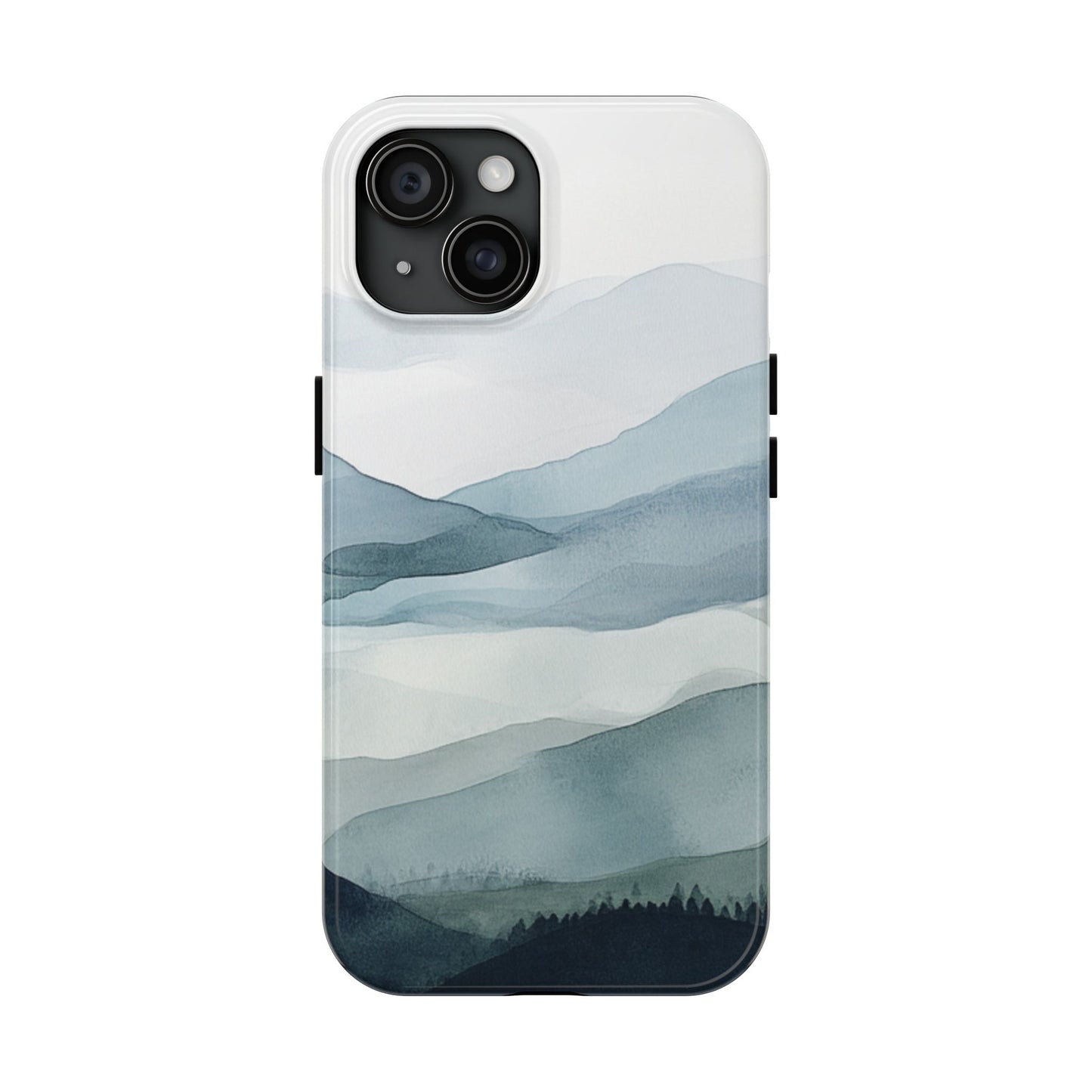 Majestic Mountains | Watercolor Mountain Scene Tough Phone Case