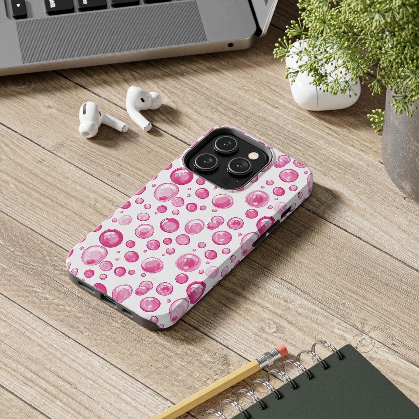 Trendy Spots | Pink Bubbles Phone Case