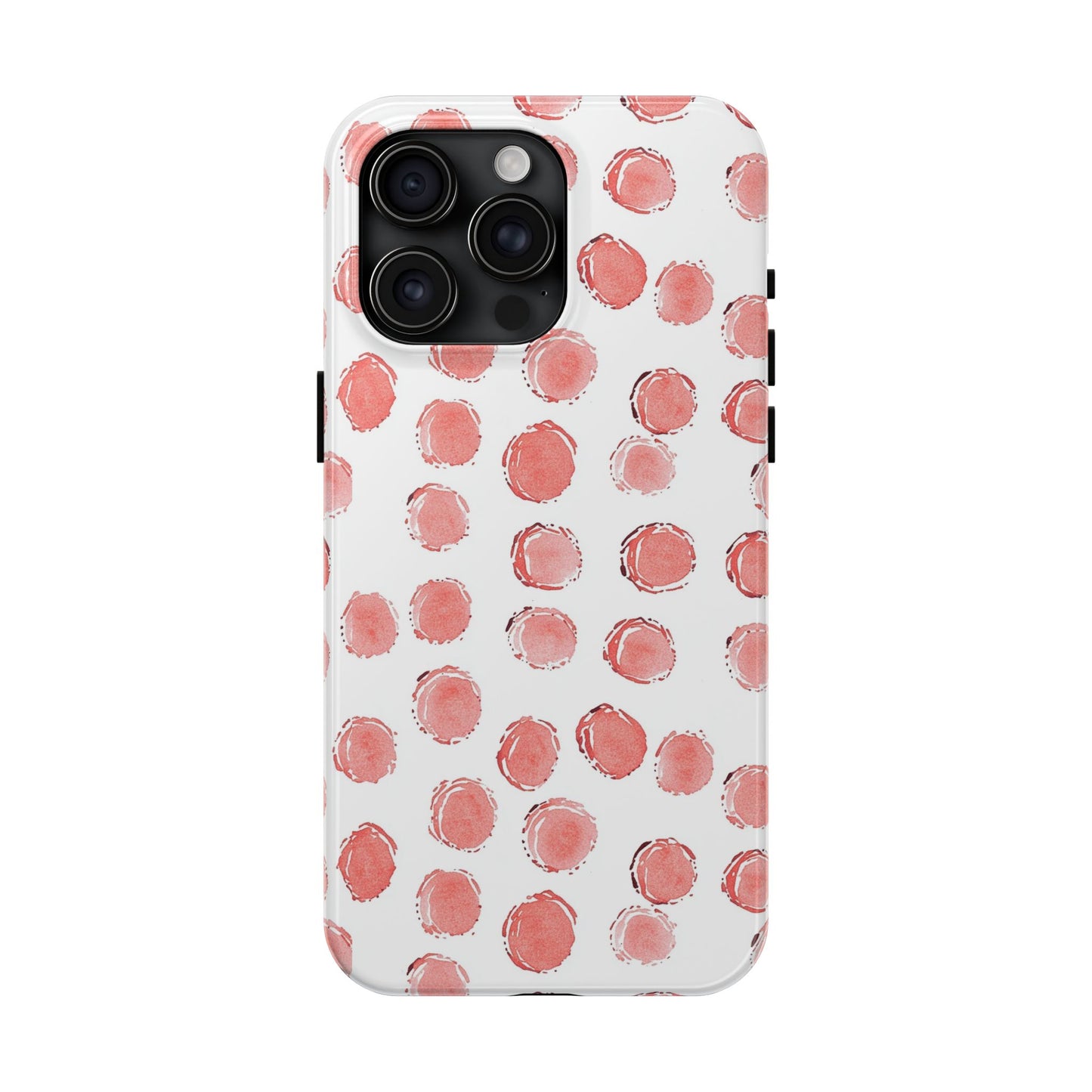 Trendy Spots | Pink Polka Dot Tough Phone Case