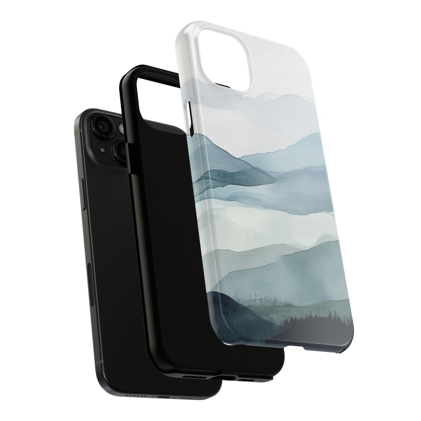 Majestic Mountains | Watercolor Mountain Scene Tough Phone Case