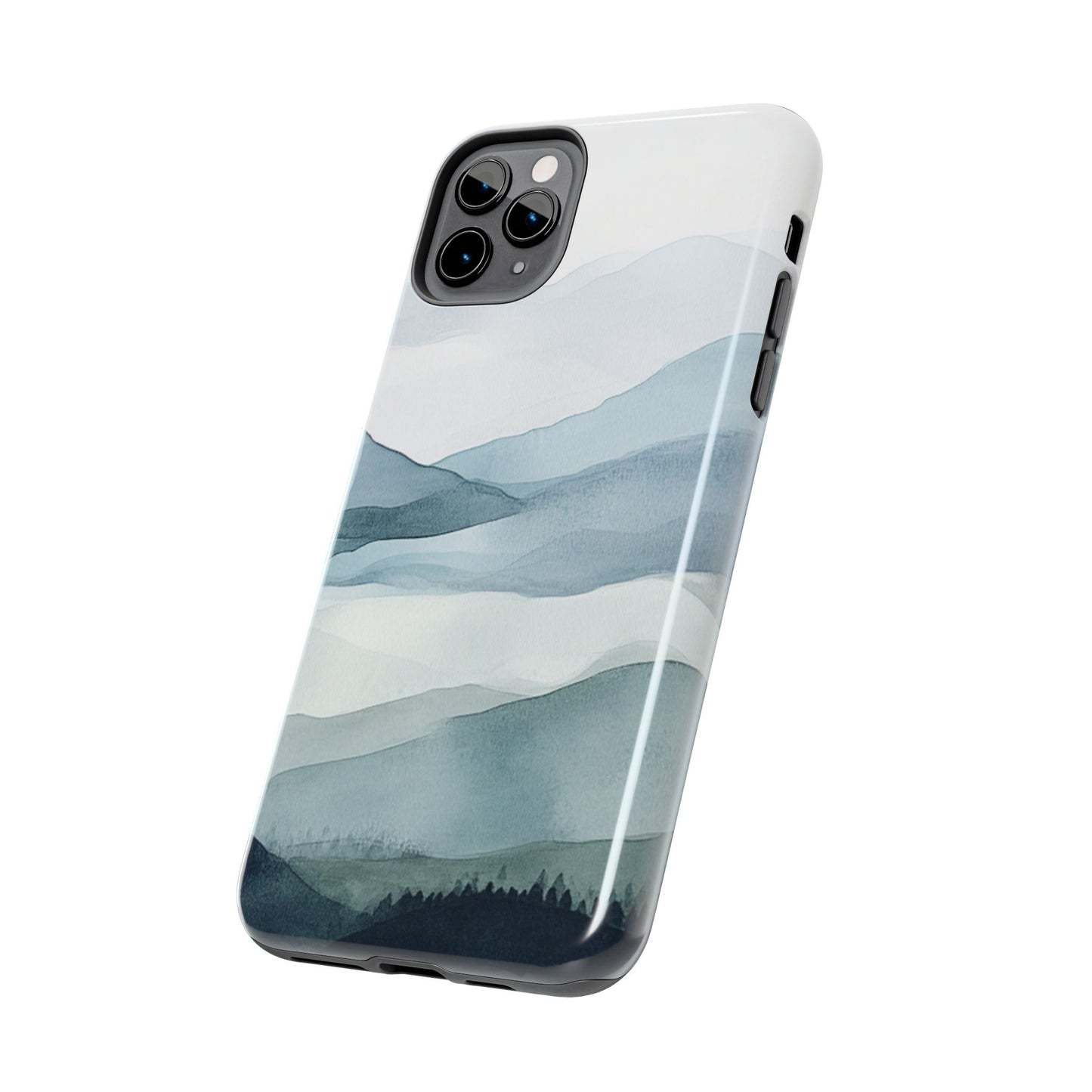 Majestic Mountains | Watercolor Mountain Scene Tough Phone Case