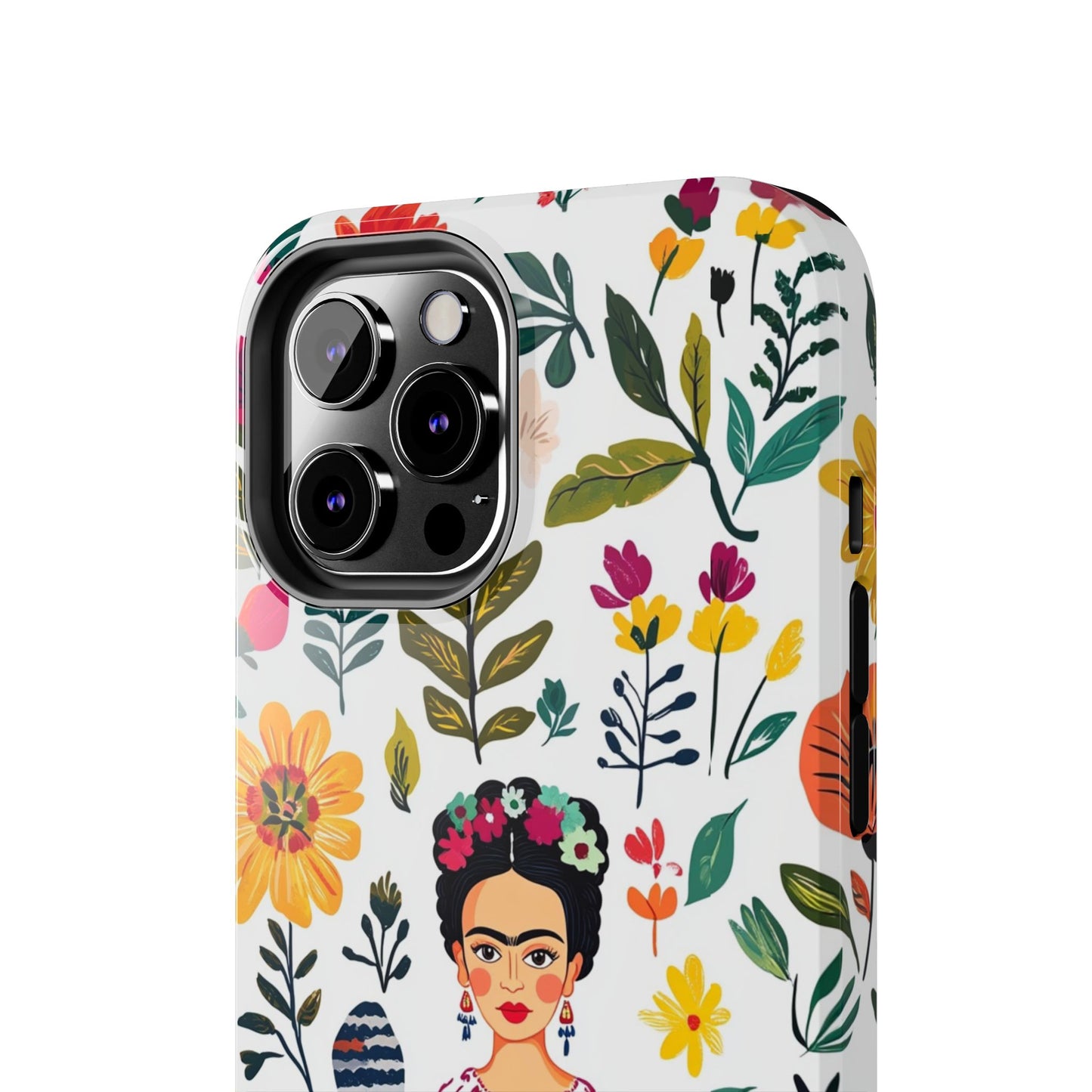 Frida Collection | Frida Kahlo Among Flowers, Colorful Mexican Inspired, Tough Phone Cases, Protective Cell Phone Cover, Hard Shell Phone
