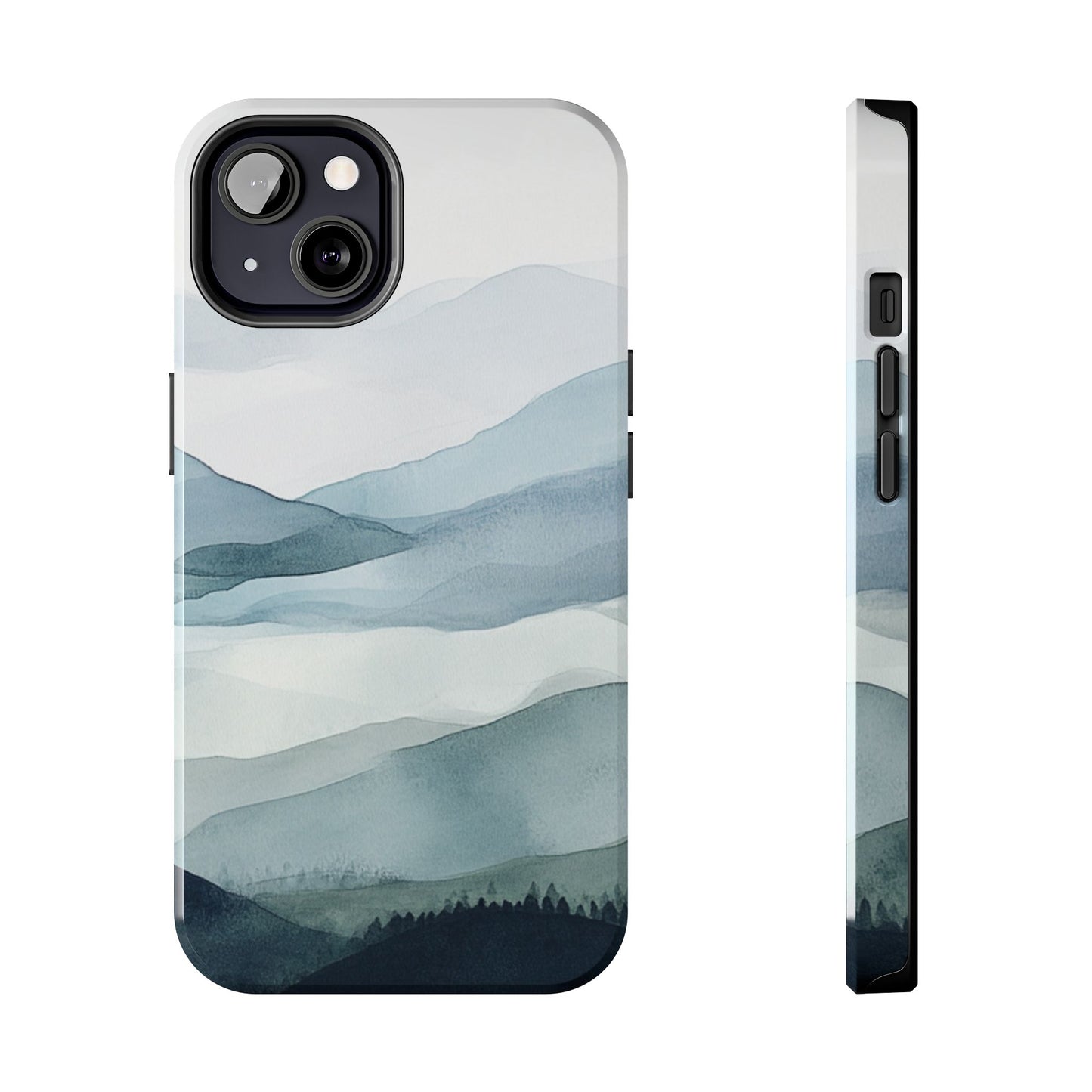 Majestic Mountains | Watercolor Mountain Scene Tough Phone Case