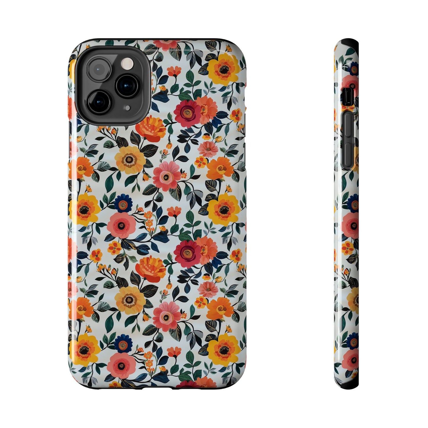 In Bloom | Small Colorful Flowers Tough Phone Cases