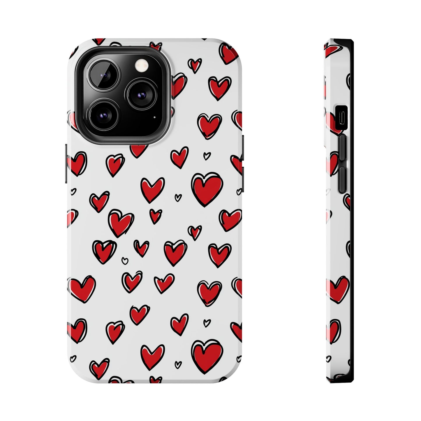 Love is in the Air | Red Hearts Tough Phone Case