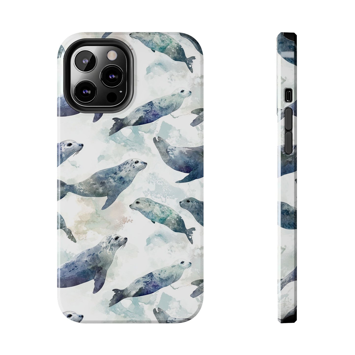 Animal Instinct | Watercolor Leopard Seals