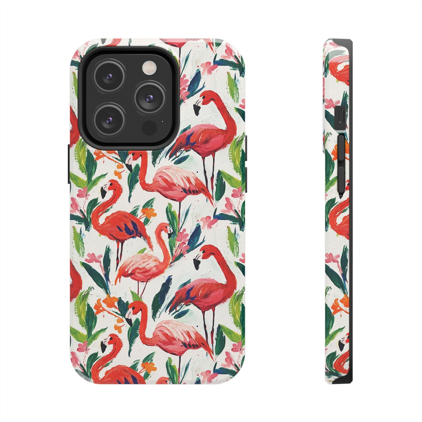 Animal Instinct | Flamingos Tough Phone Case