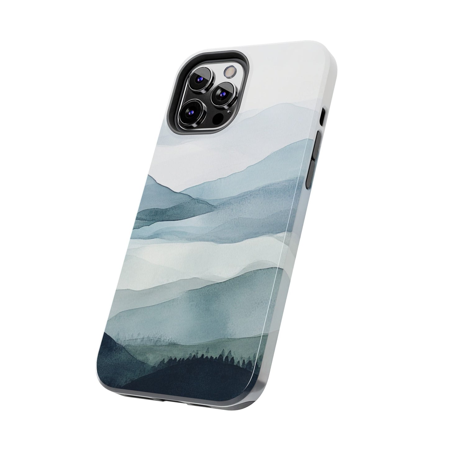 Majestic Mountains | Watercolor Mountain Scene Tough Phone Case