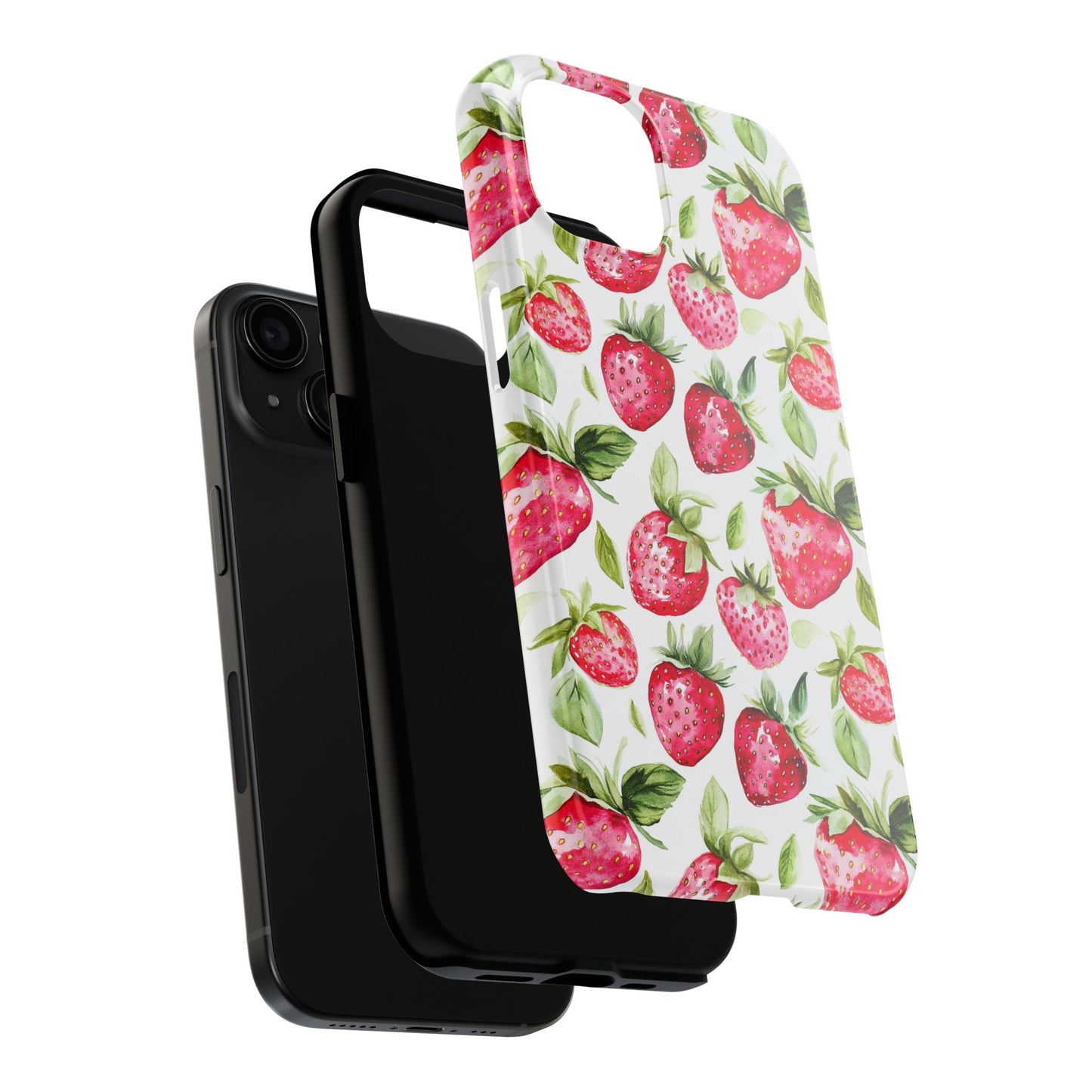 Nature Lover | Strawberry Watercolor Tough Phone Case