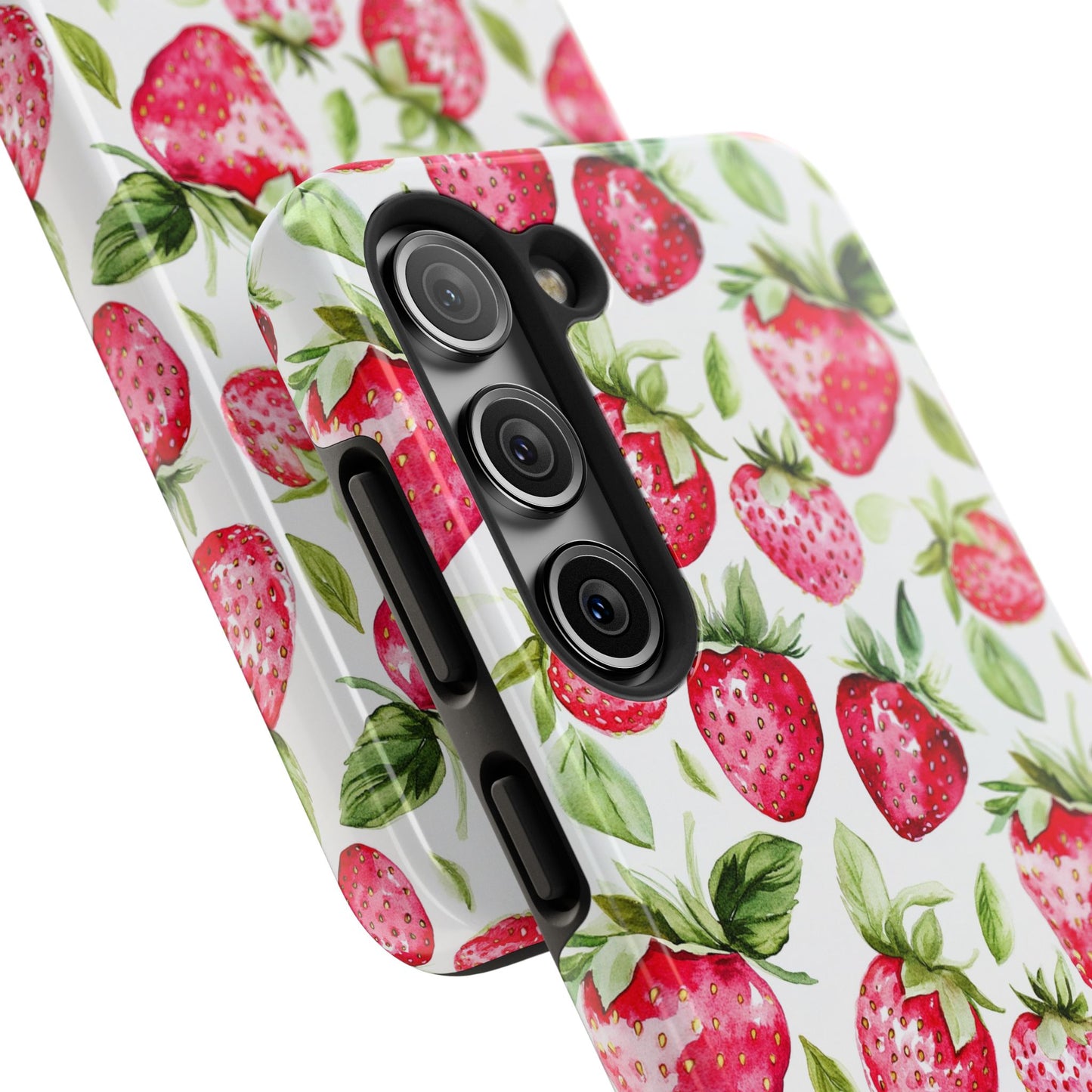 Nature Lover | Strawberry Watercolor Tough Phone Case