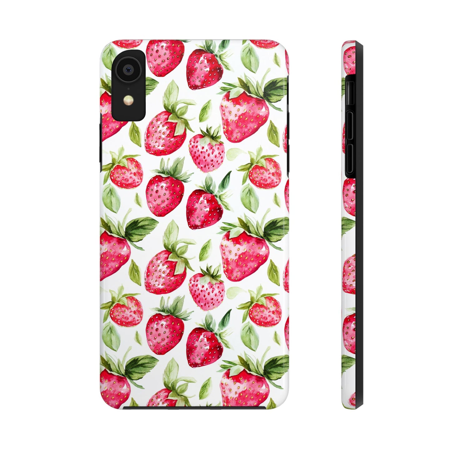Nature Lover | Strawberry Watercolor Tough Phone Case