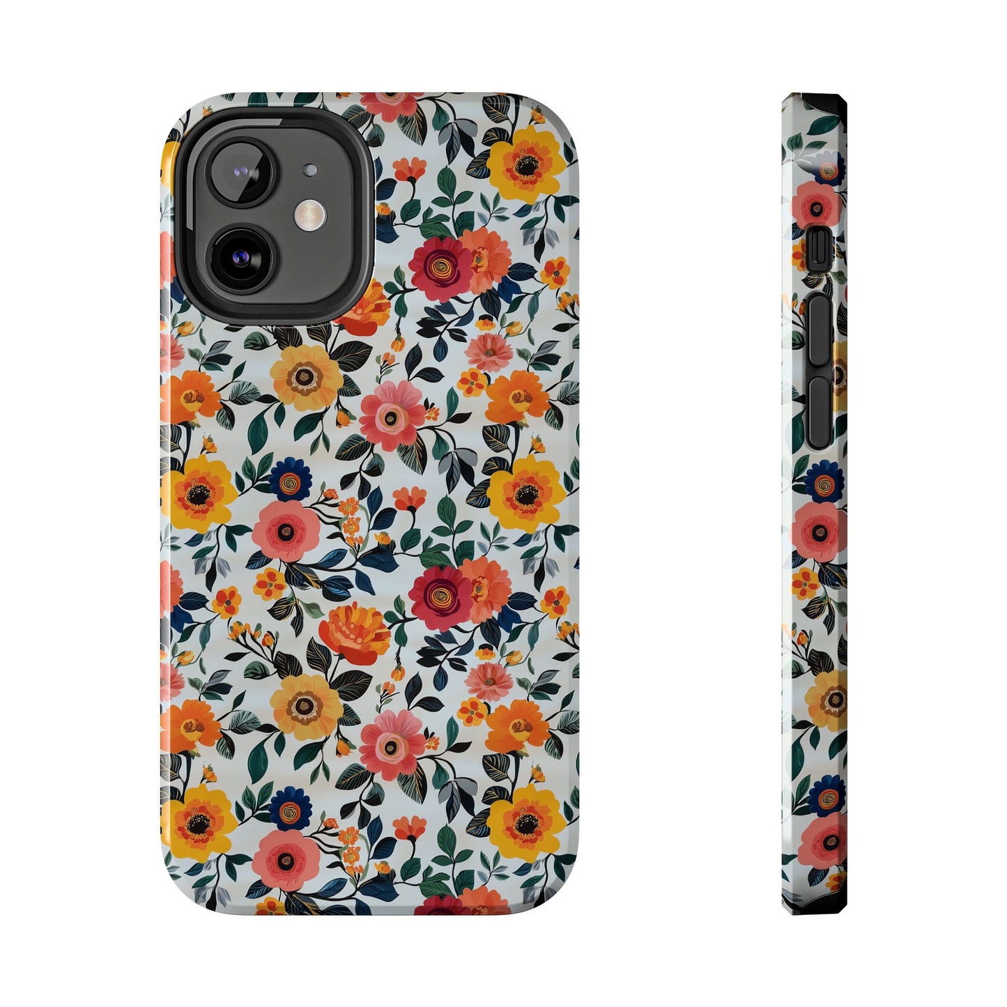 In Bloom | Small Colorful Flowers Tough Phone Cases