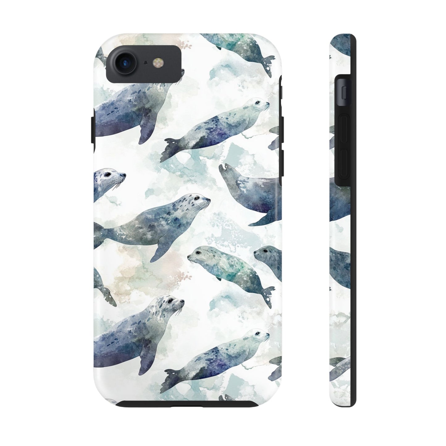 Animal Instinct | Watercolor Leopard Seals