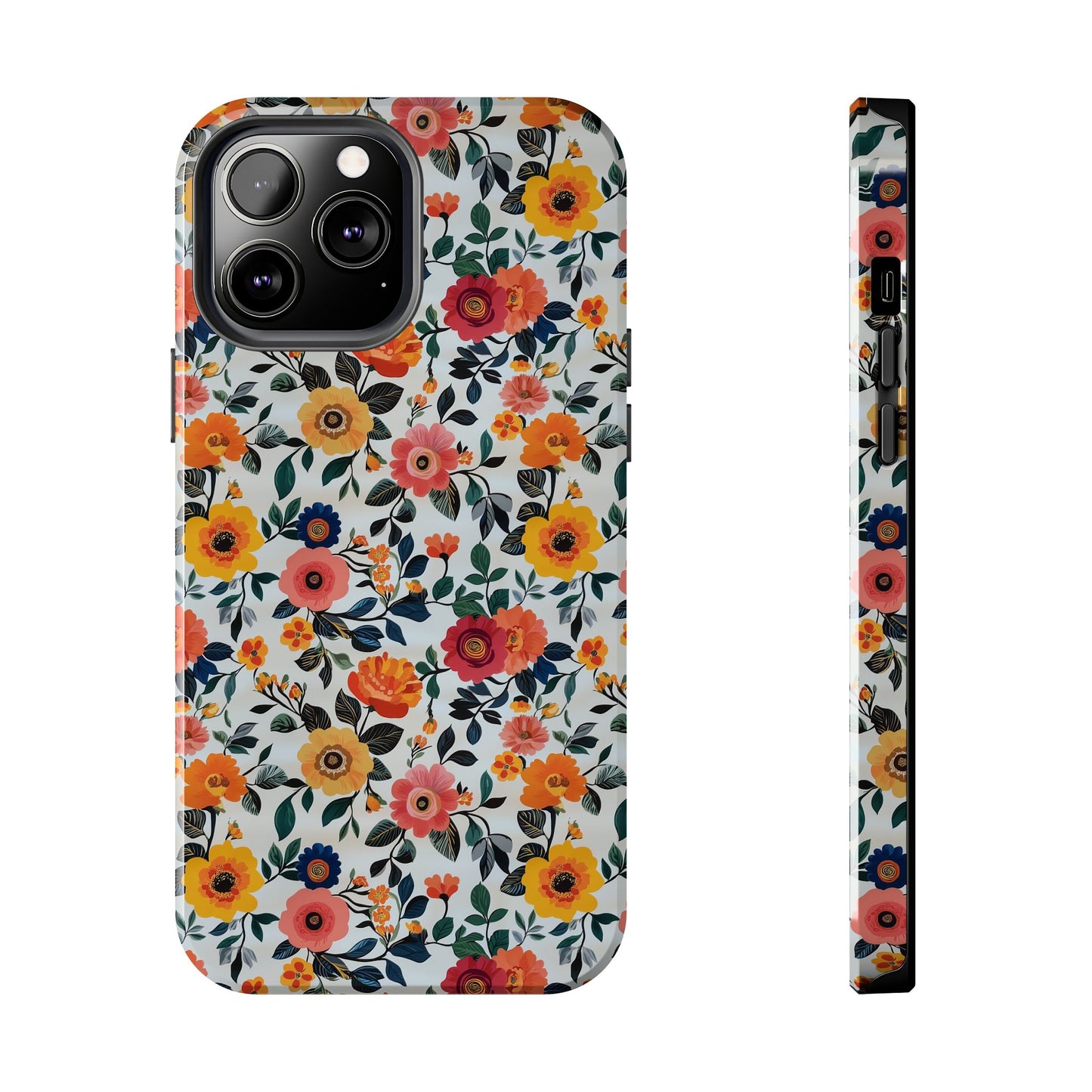 In Bloom | Small Colorful Flowers Tough Phone Cases