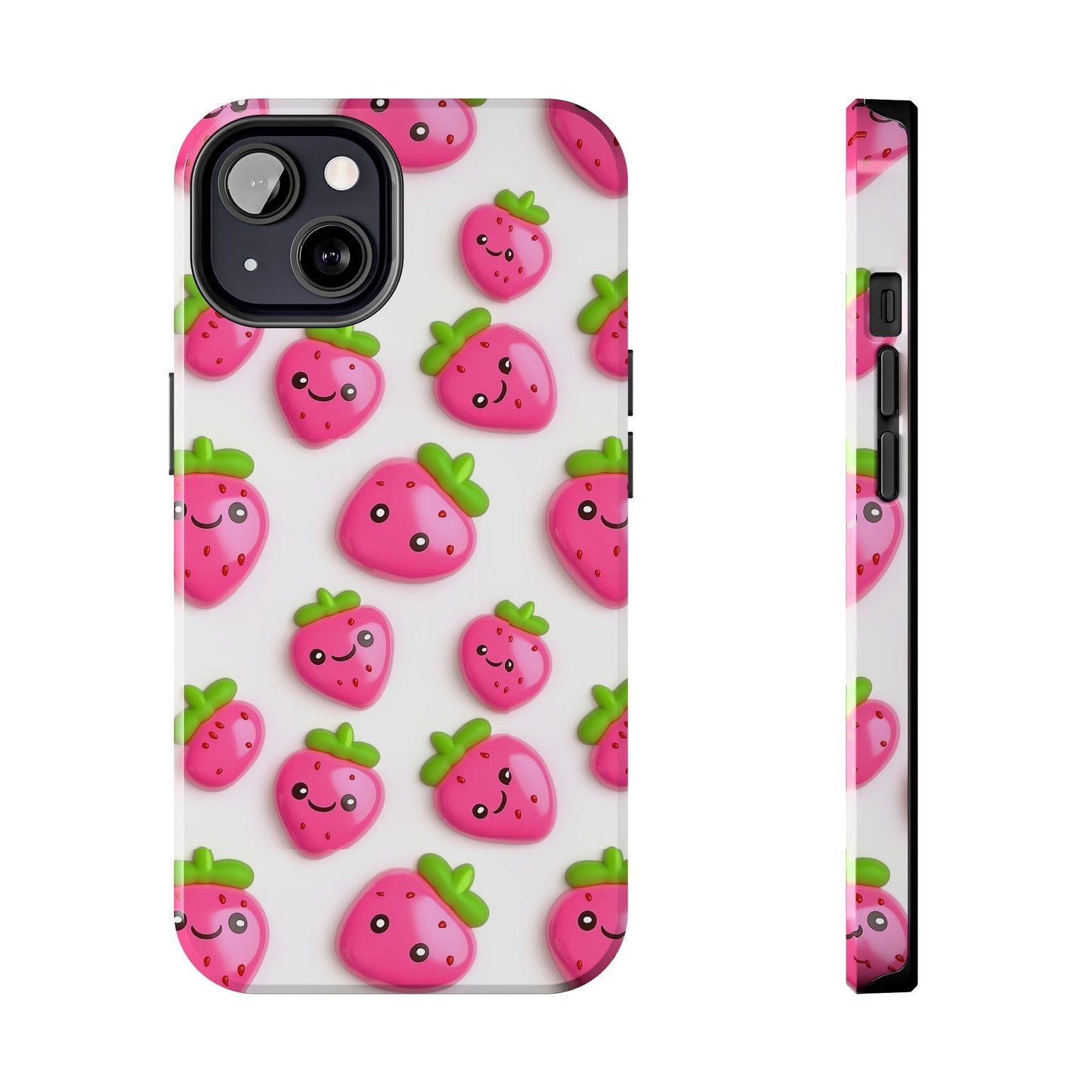 Quirky Chic | Smiling Strawberries Tough Phone Case