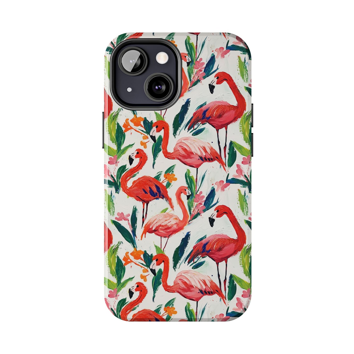Animal Instinct | Flamingos Tough Phone Case